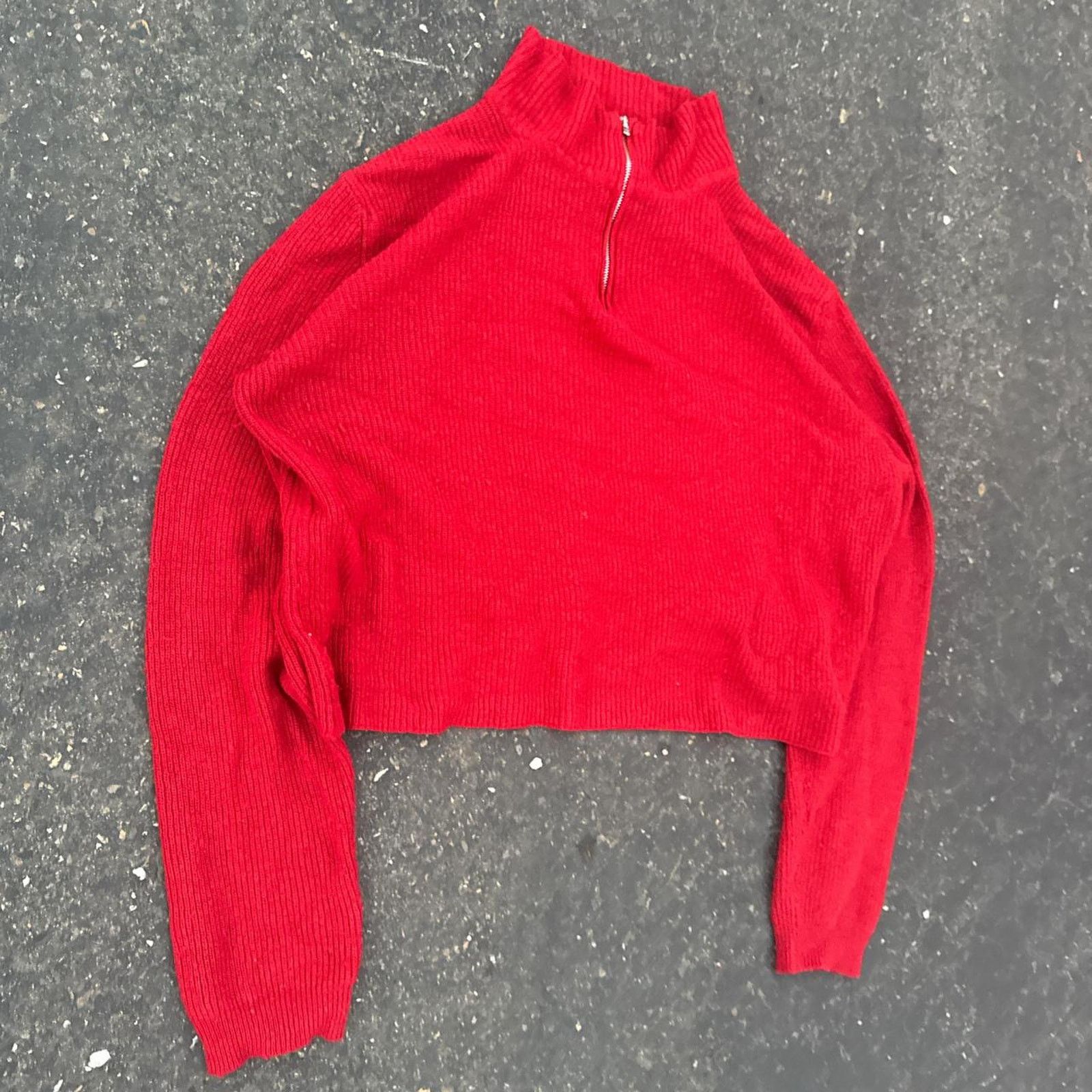Brandy Melville Women’s Brandy Melville Cropped Quarter Zip One Size Size S / US 4 / IT 40 - 2 Thumbnail