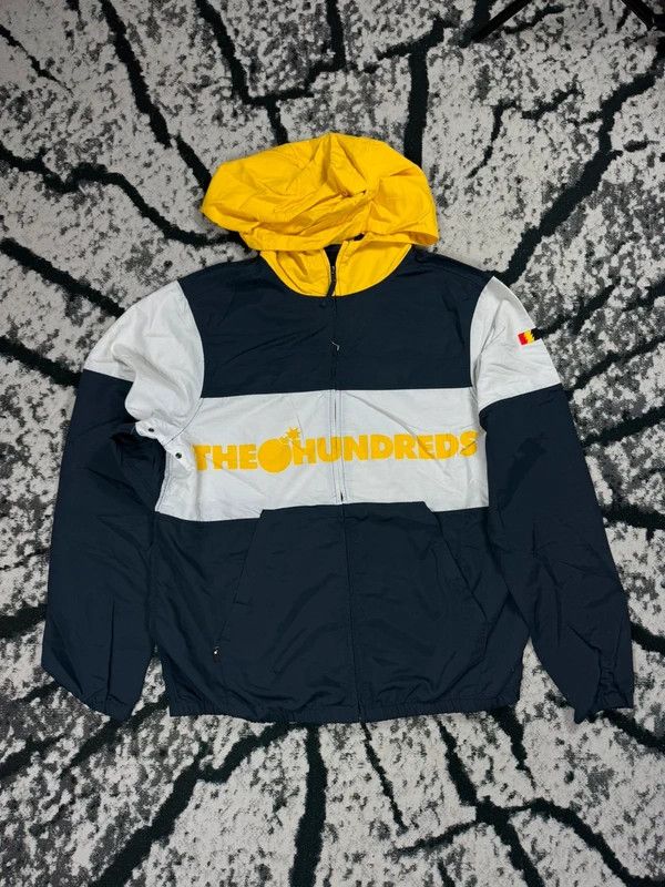 The Hundreds The Hundreds M Windbreaker Jacket White Navy Yellow Size US M / EU 48-50 / 2 - 1 Thumbnail