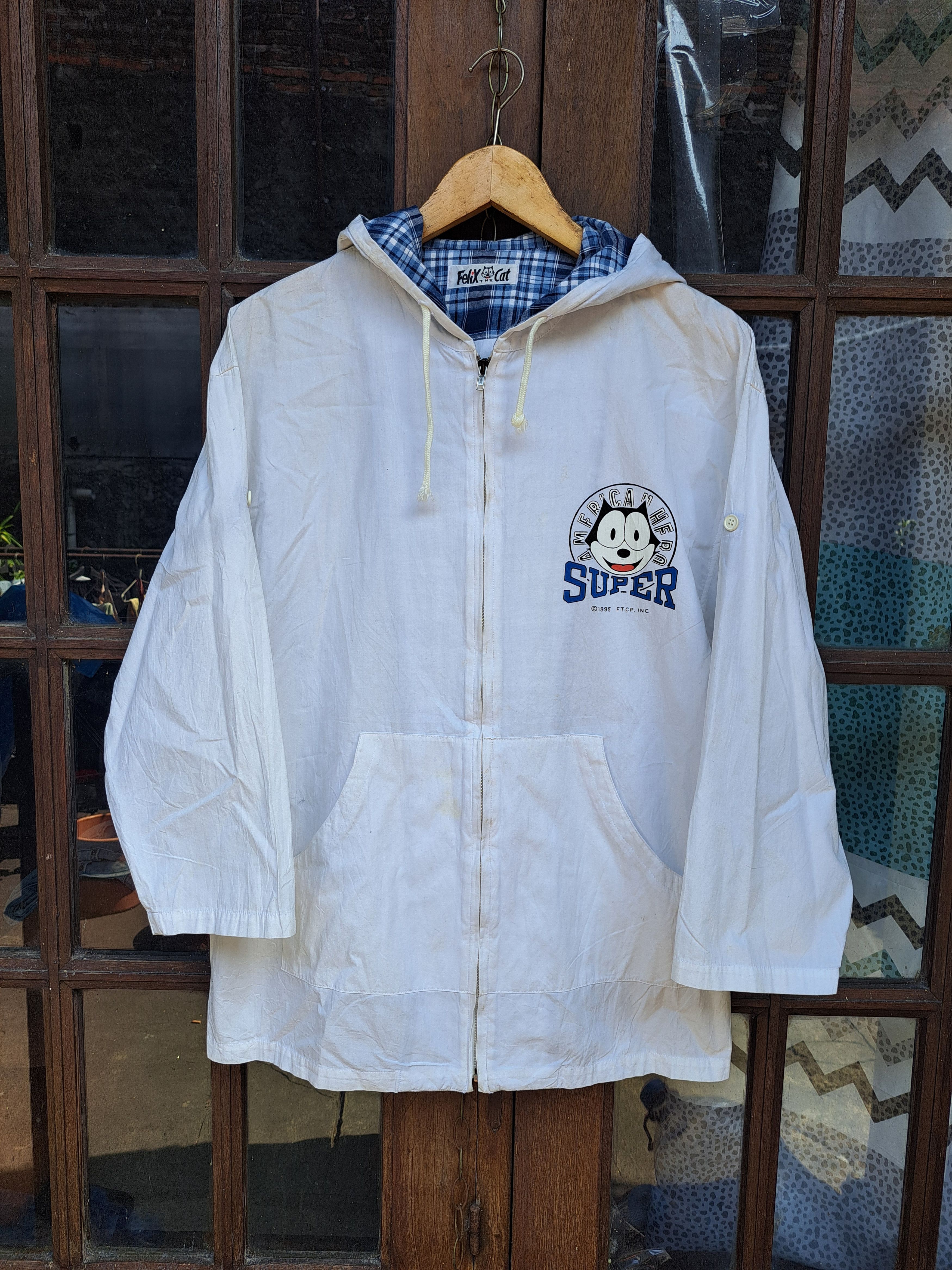 Felix Vintage 1995 Felix The Cat Windbreaker Unisex Jacket Size M / US 6-8 / IT 42-44 - 4 Thumbnail