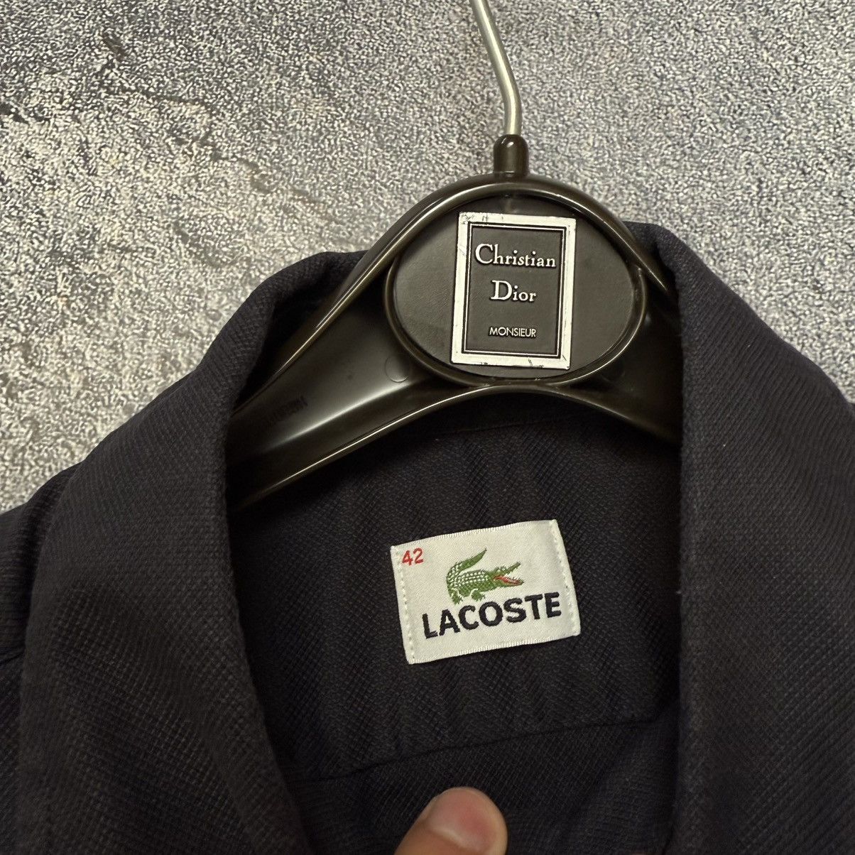 Lacoste Lacoste shirt size black monogram vintage casual luxury Size US M / EU 48-50 / 2 - 3 Thumbnail