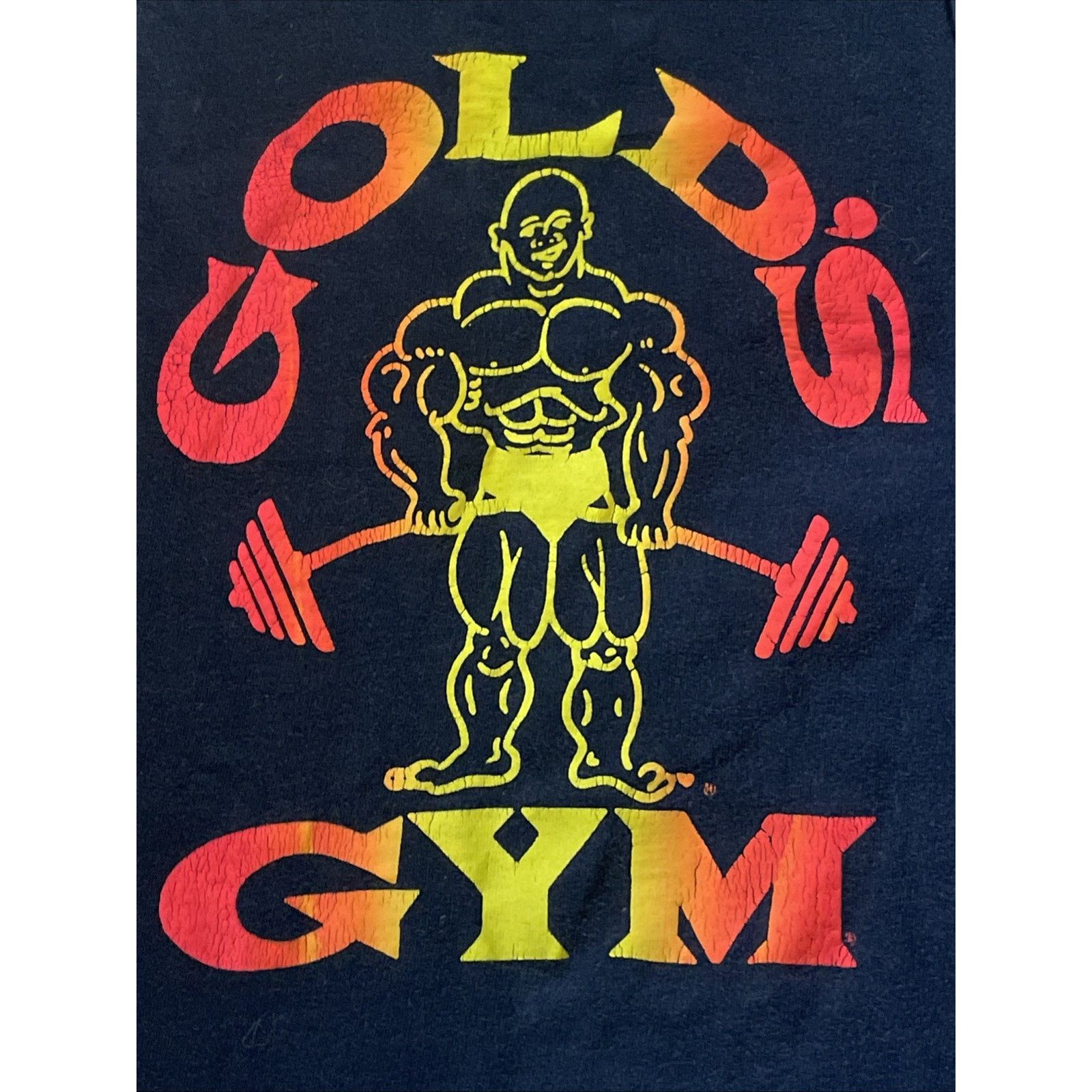 Other Single stitched Vtg 80’s Golds Gym Muscle Tank Top S Blk Sun Size US S / EU 44-46 / 1 - 2 Thumbnail