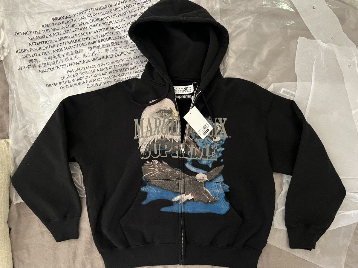 トップス Supreme Eagle Zip Up Hooded Sweatshirt Supreme 'Eagle Hooded Zip Up Sweater'ジップアップセーター イーグル