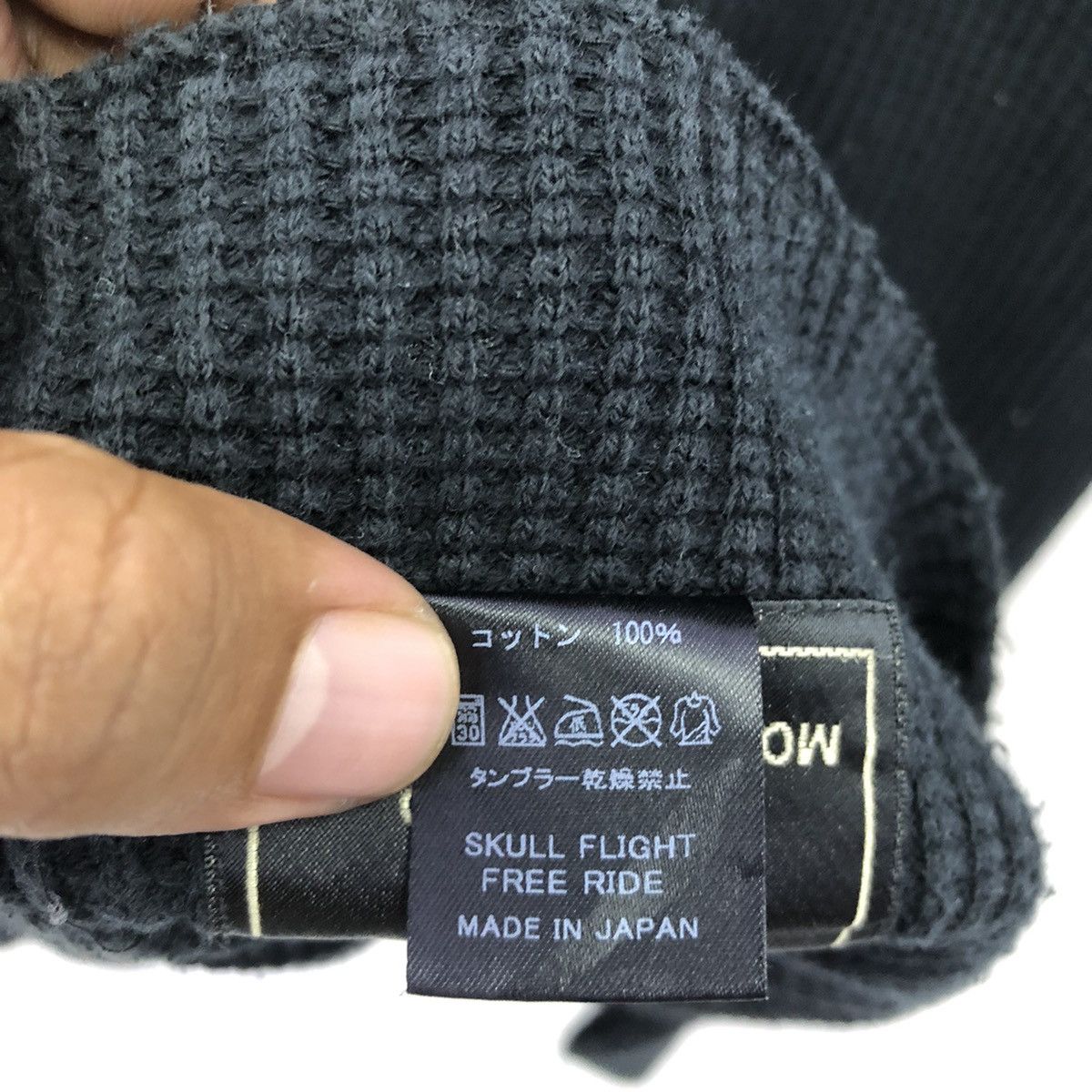 Japanese Brand Skull Flight Free Ride Crew Turtle Neck Knittwear Size US S / EU 44-46 / 1 - 11 Thumbnail