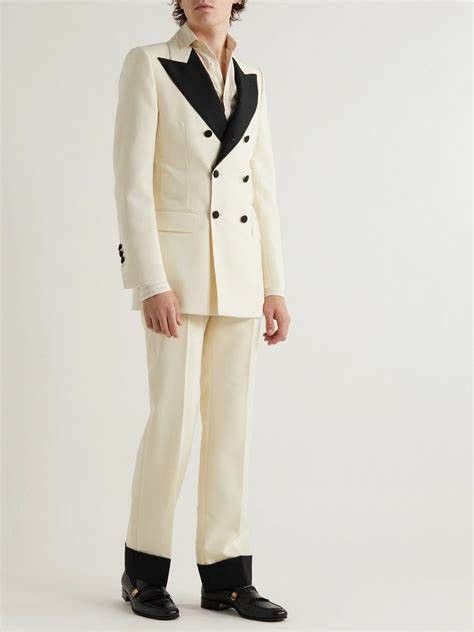 Gucci Gucci Off white Tuxedo jacket Size XL / US 12-14 / IT 48-50 - 9 Thumbnail