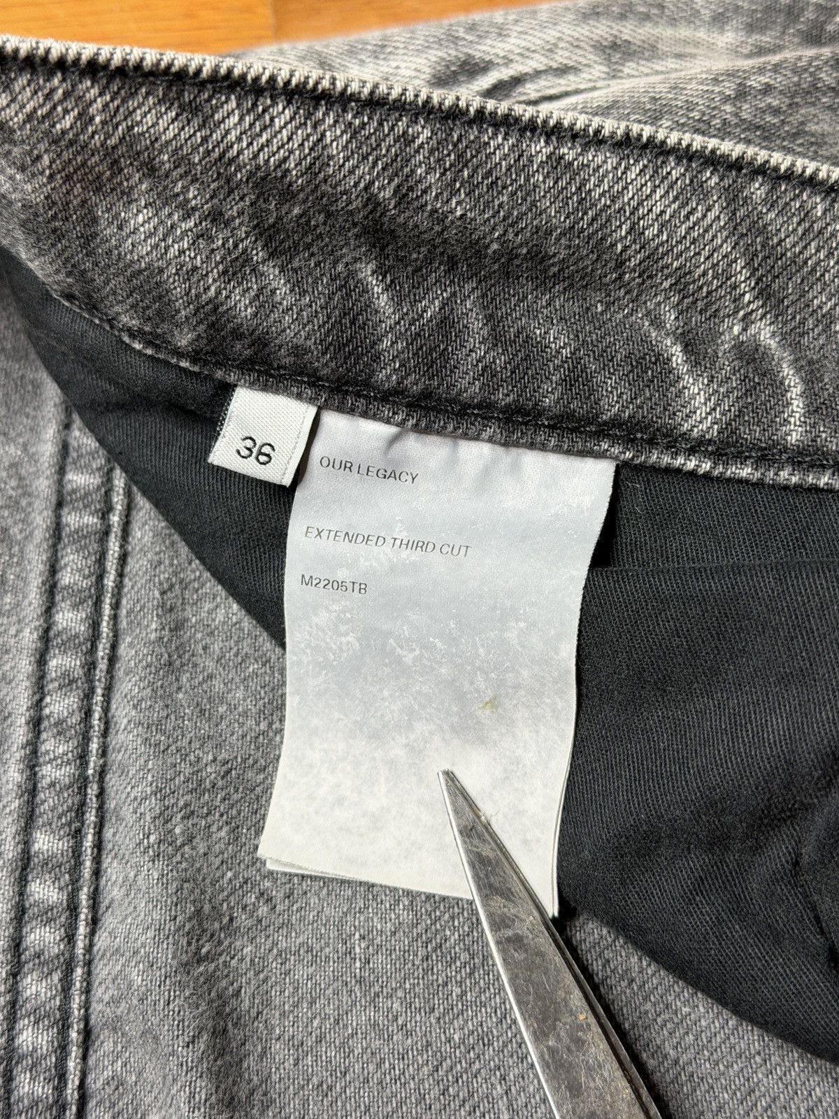 Our Legacy Our Legacy Extended Third Cut Denim Washed Black Size US 36 / EU 52 - 6 Thumbnail