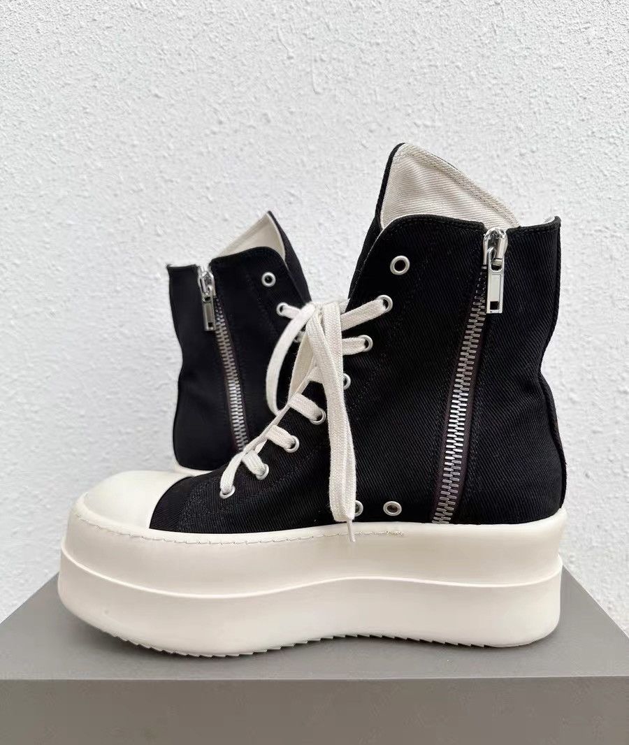 Rick Owens Rick Owens DRKSHDW Canvas High-Top Sneakers Size US 7 / EU 40 - 5 Thumbnail