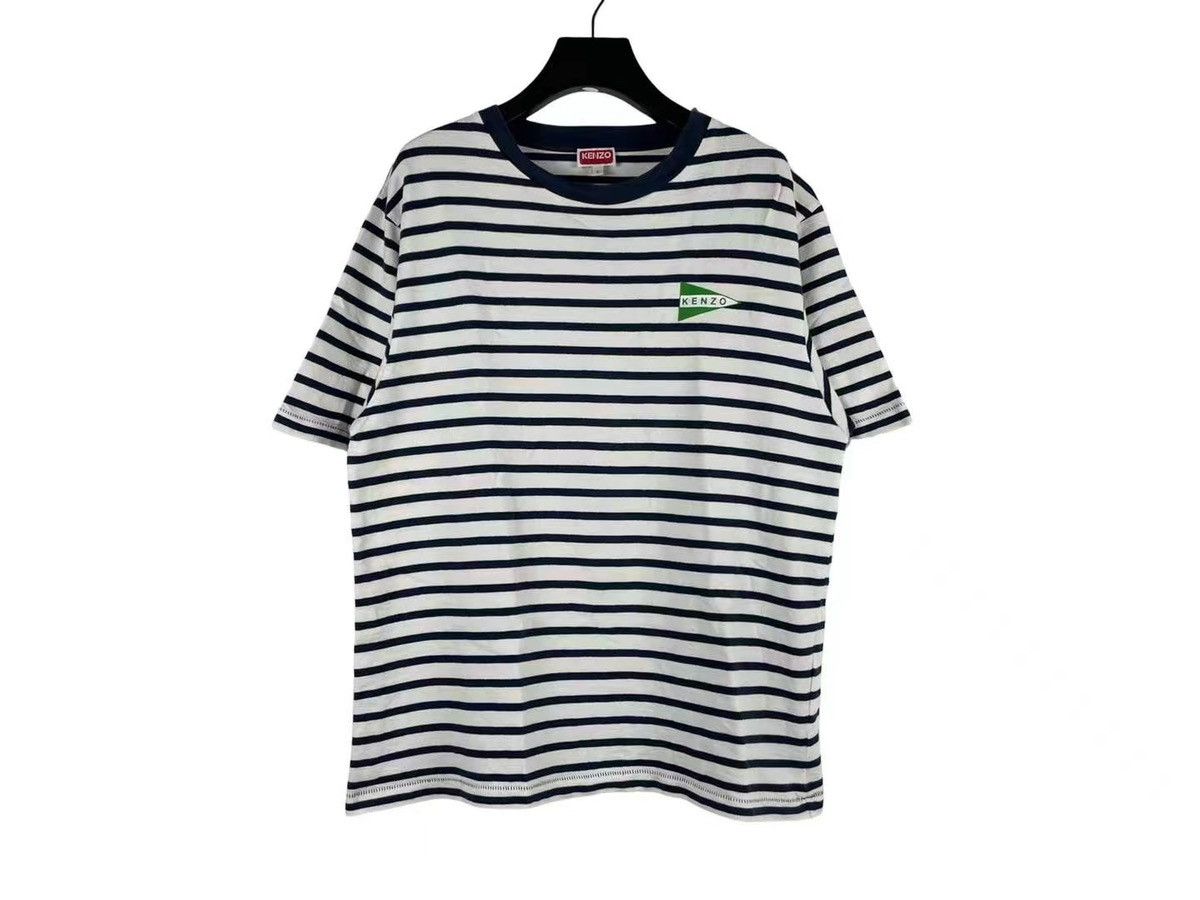 Kenzo Kenzo SS23 Striped Small Logo Short-Sleeves Tee Size US S / EU 44-46 / 1 - 1 Thumbnail