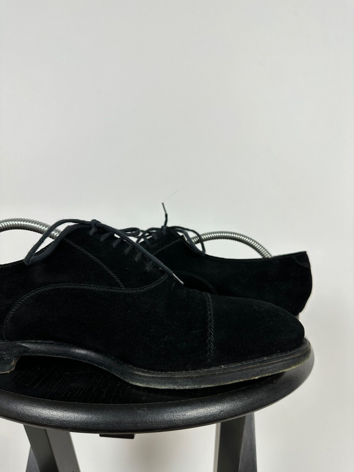 Gucci Gucci Black Suede Leather Oxford Dress Shoes Size US 9 / EU 42 - 17 Thumbnail