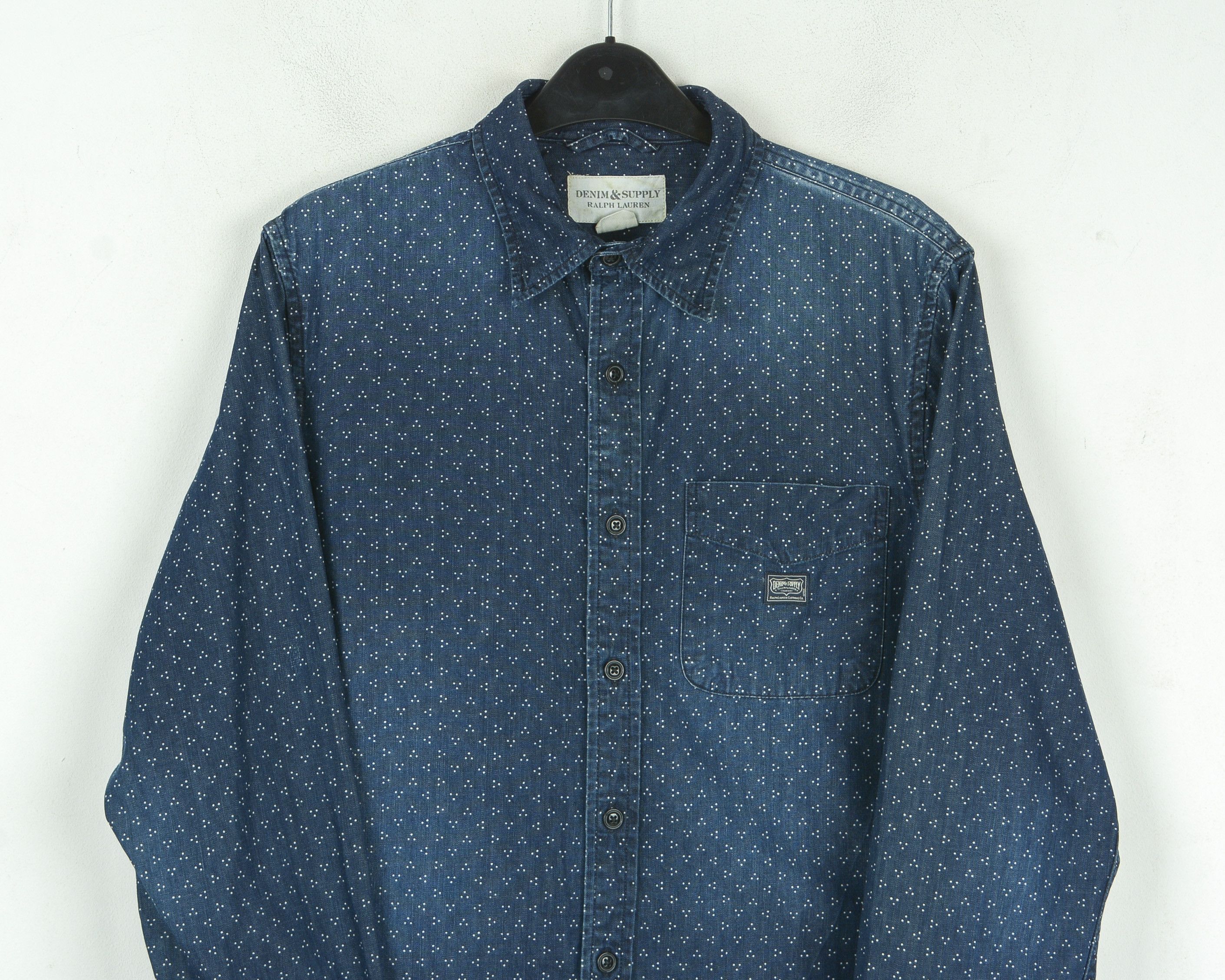 Polo Ralph Lauren Jean Shirt Button M Long Sleeved Denim Dress Size US M / EU 48-50 / 2 - 7 Thumbnail