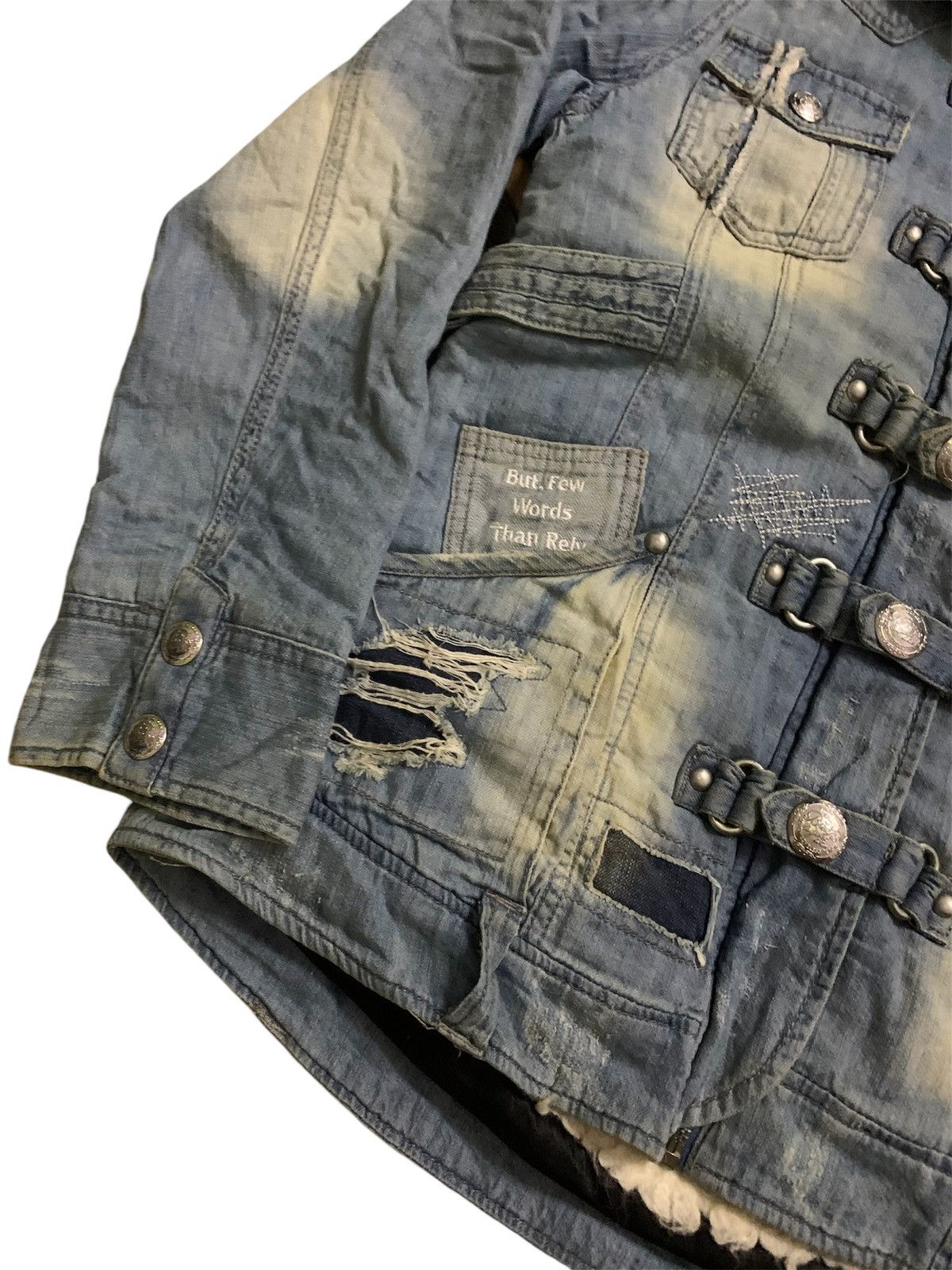 Hysteric Glamour 💥Japanese Backs Satisfaction Denim Fur Jacket Size S / US 4 / IT 40 - 4 Thumbnail