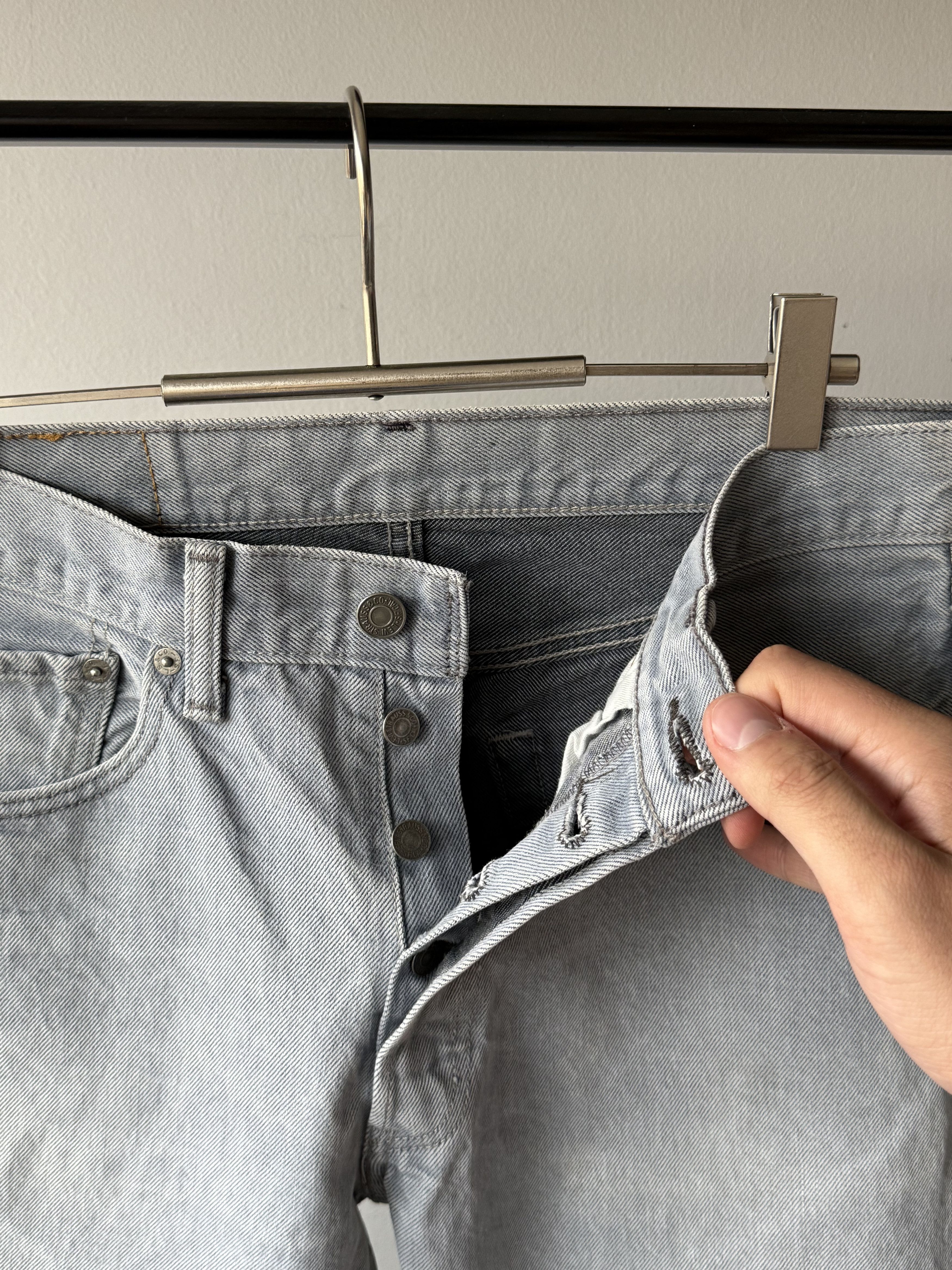 Levi's × Levi's Vintage Clothing × Vintage Vintage Levi's 501 Gray Cotton Denim Jeans Made In Mexico Size US 32 / EU 48 - 13 Thumbnail