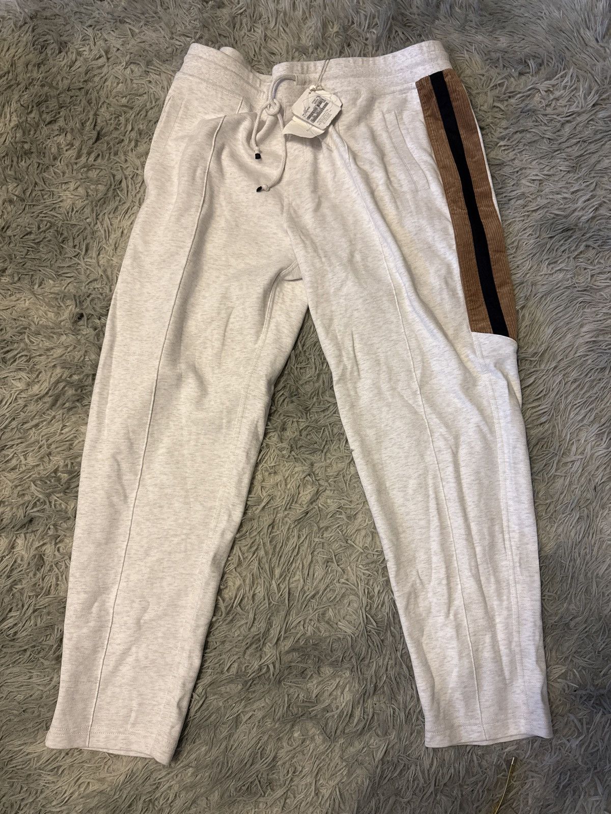 Brunello Cucinelli sweatpants with velvet part Size US 40 / EU 56 - 1 Thumbnail