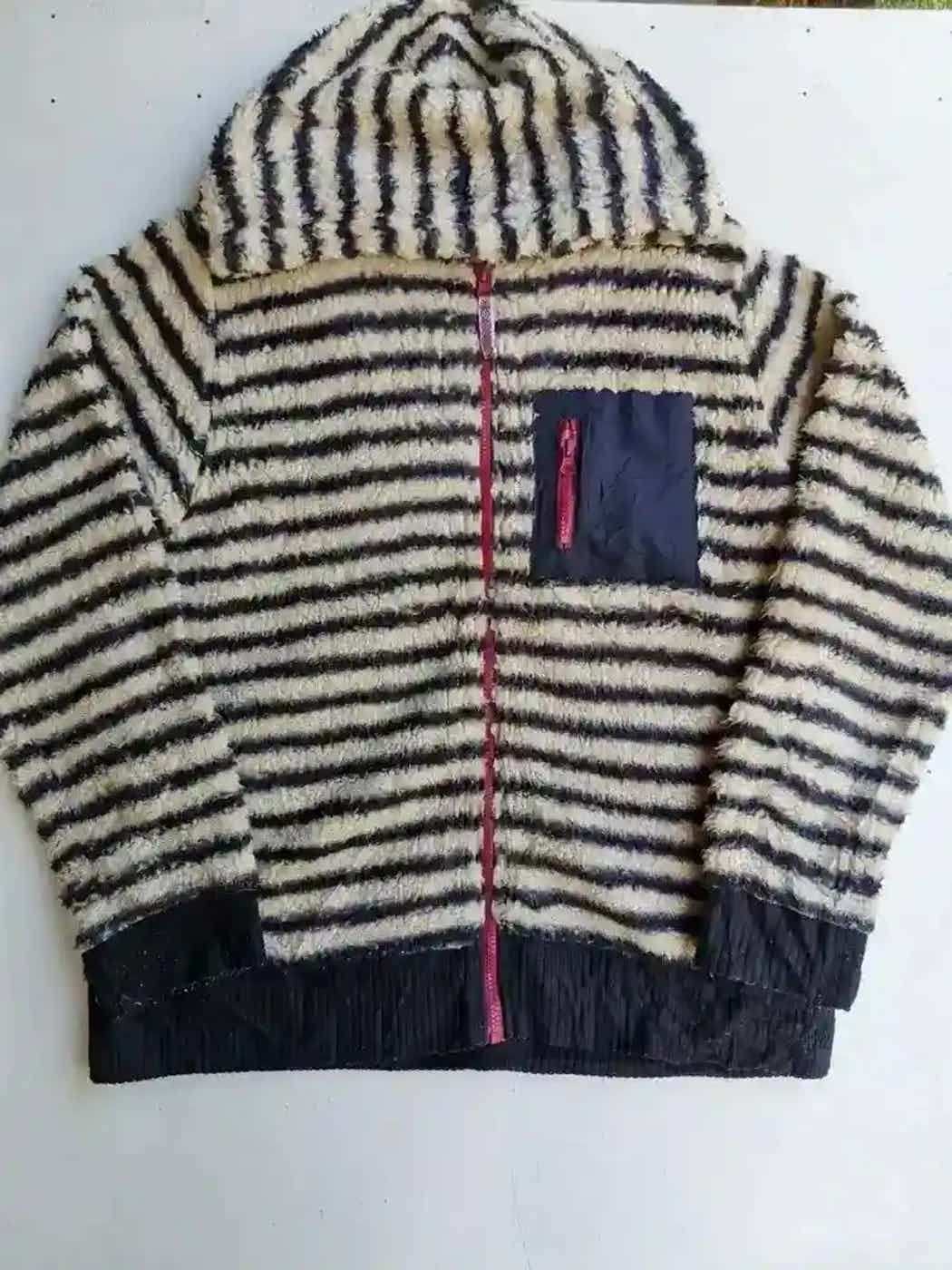 Japanese Brand Vintage A/A Zipper Stripe Hoodie Size US L / EU 52-54 / 3 - 1 Thumbnail