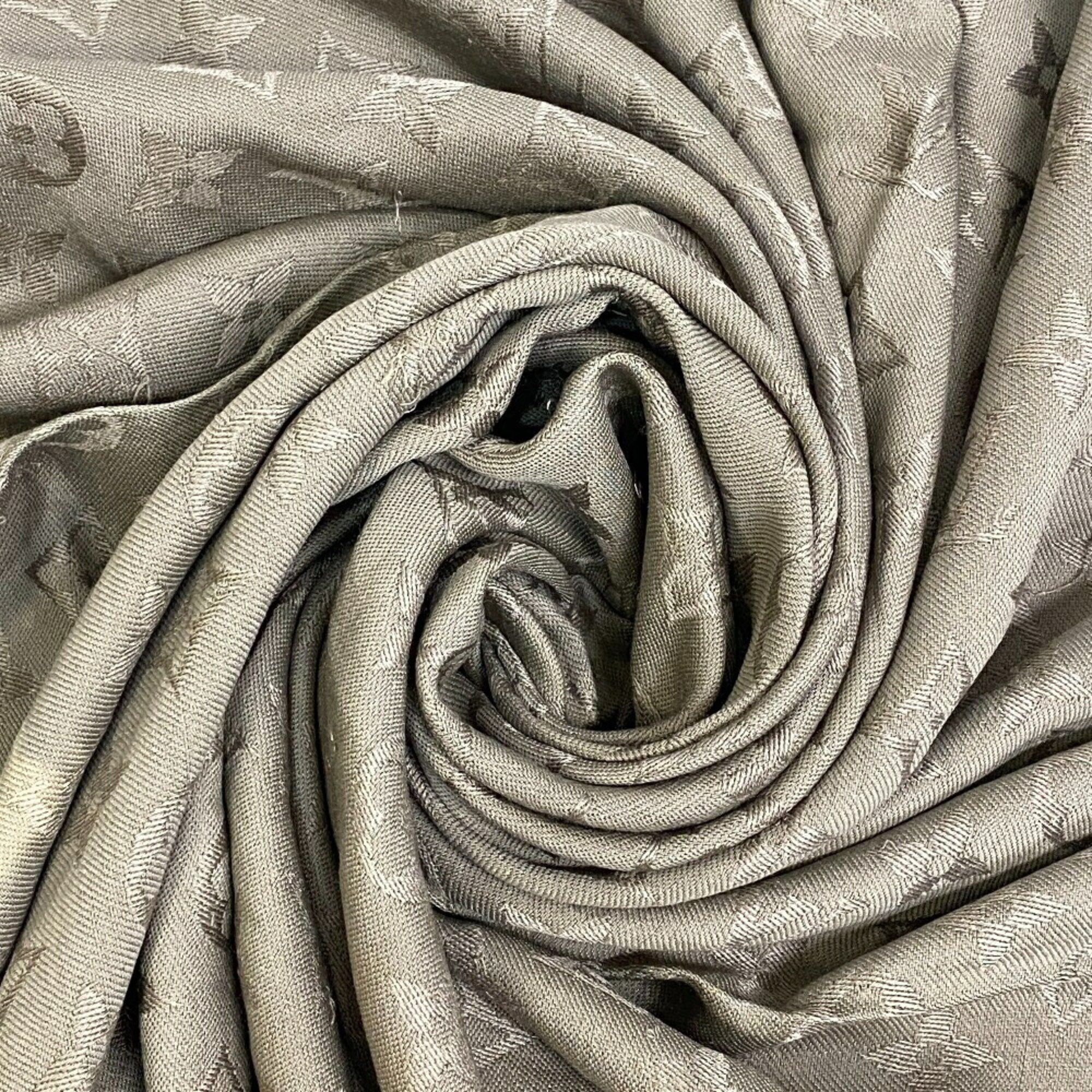 LOUIS VUITTON M75089 Monogram Voile Stole Scarf, Large, Fluffy