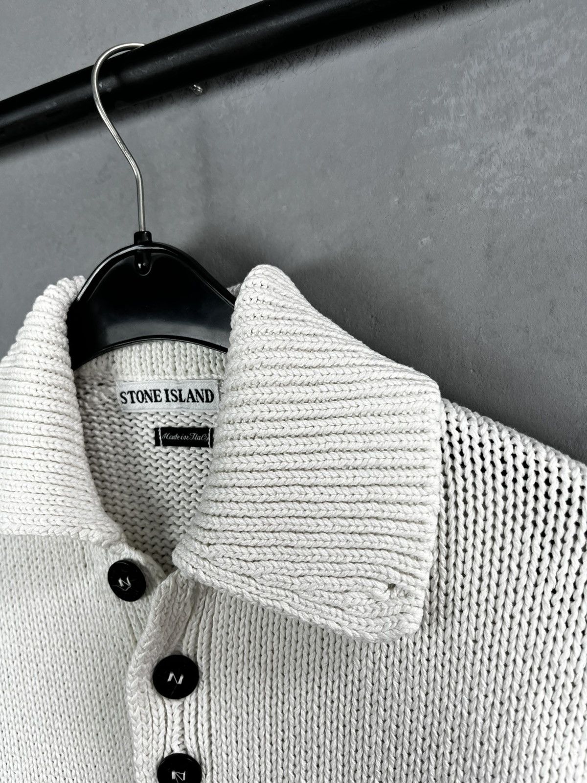 Stone Island × Vintage Stone Island SS 1998 Half Button Knit Size US S / EU 44-46 / 1 - 3 Thumbnail