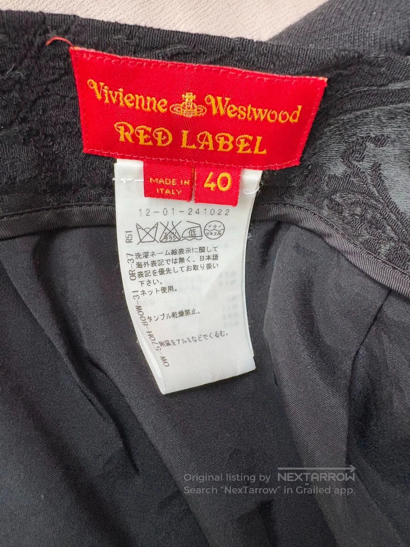 Vivienne Westwood Vivienne Westwood Black Silk Embroidered Skirt. Size US 40 / EU 56 - 9 Thumbnail