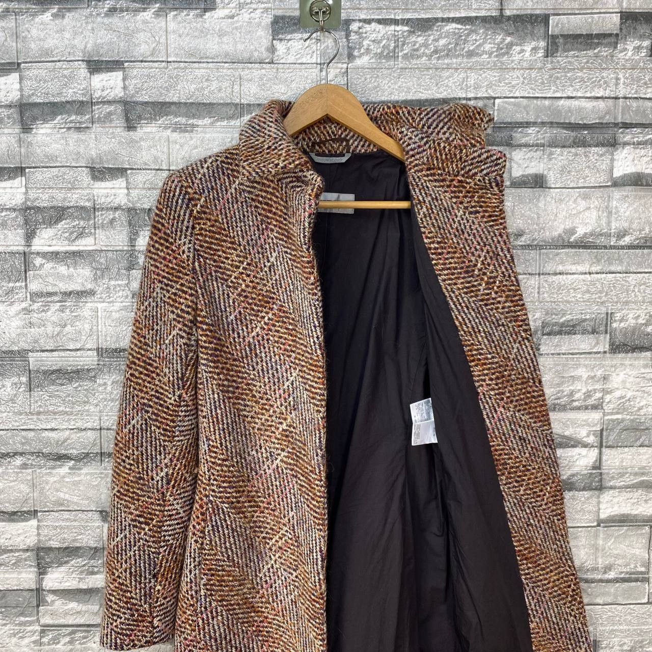 Max Mara MAX MARA TWEED KNITTED LONG COAT Size XS / US 0-2 / IT 36-38 - 13 Thumbnail