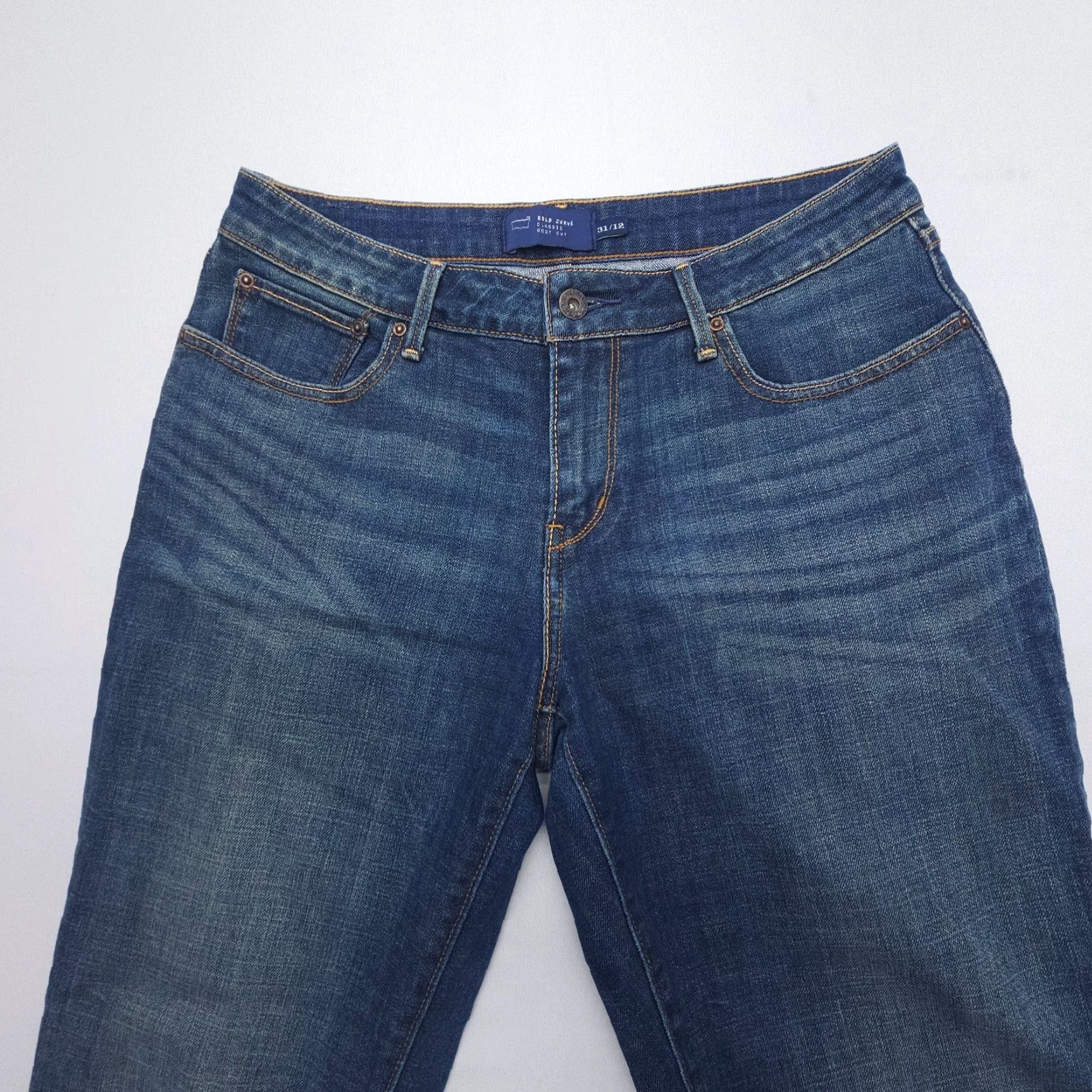 Levi's Levi's Bootcut Jeans Womens 12 / 31 Dark Wash Blue Comfort Mid Rise Regular Fit 2000s Size 34" / US 12 / IT 48 - 5 Thumbnail