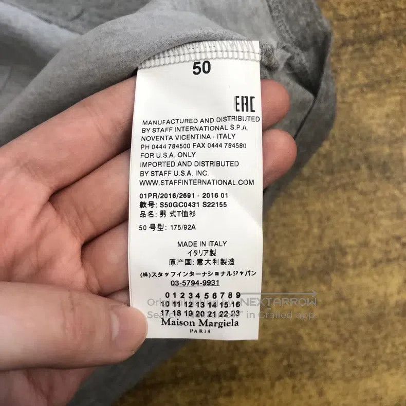Maison Margiela Maison Margiela Pleated grey T-shirt Size US M / EU 48-50 / 2 - 5 Thumbnail