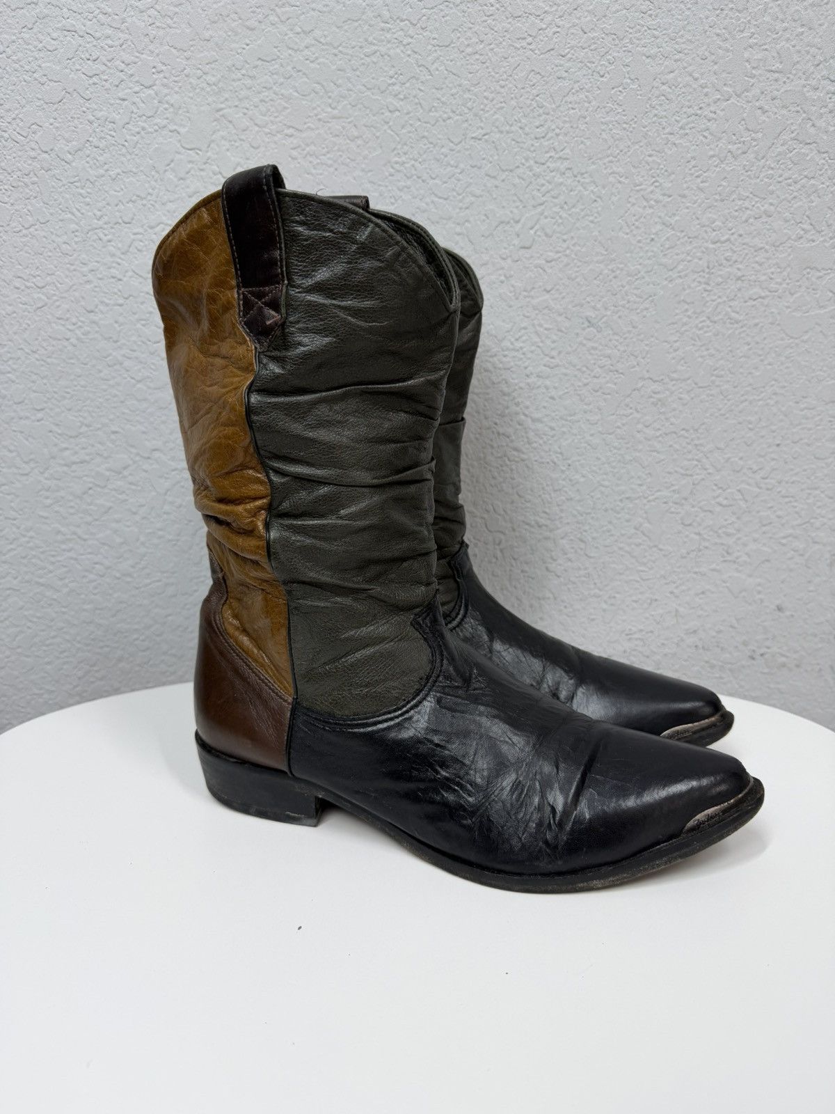 If Six Was Nine AS 98 Vibe Artisan Vintage Leather Western Boots Cowboy Size US 10.5 / EU 43-44 - 5 Thumbnail