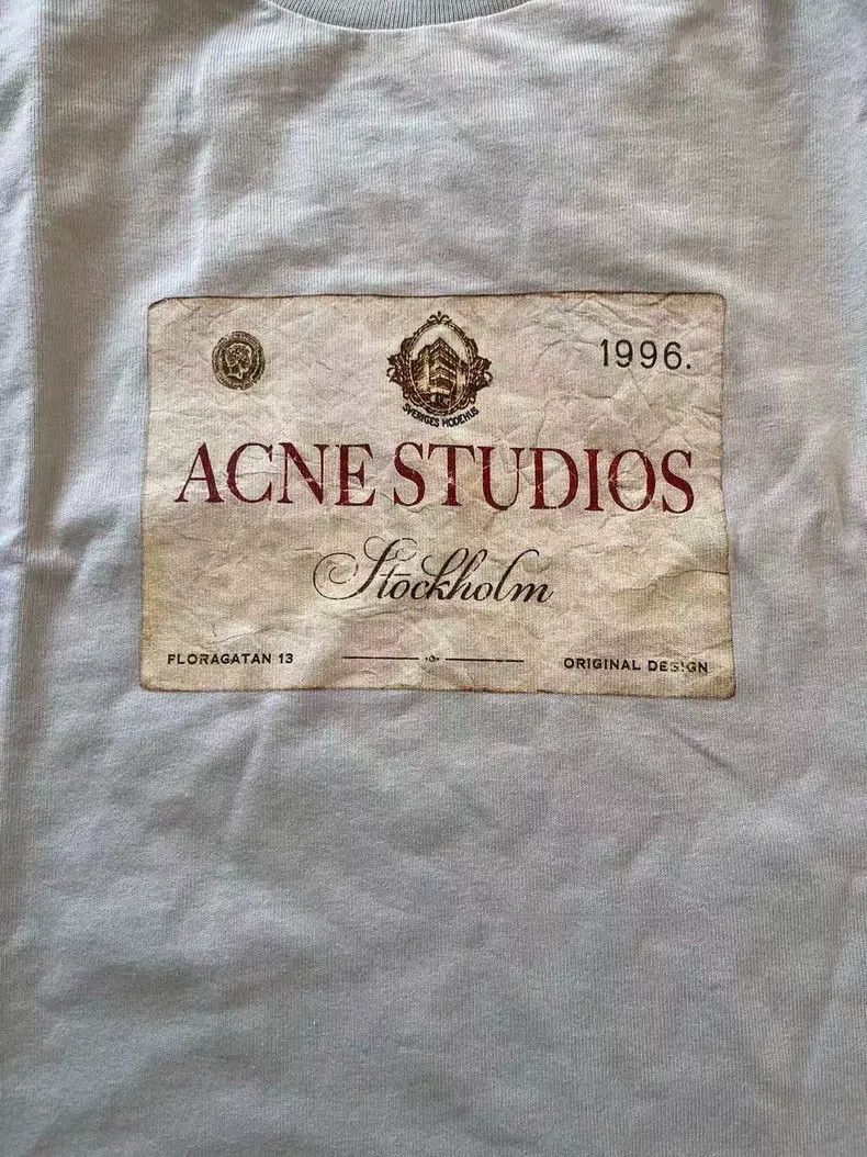 Acne Studios Acne Studios Logo print round-neck loose two-piece long-sl Size US XXS / EU 40 - 3 Thumbnail