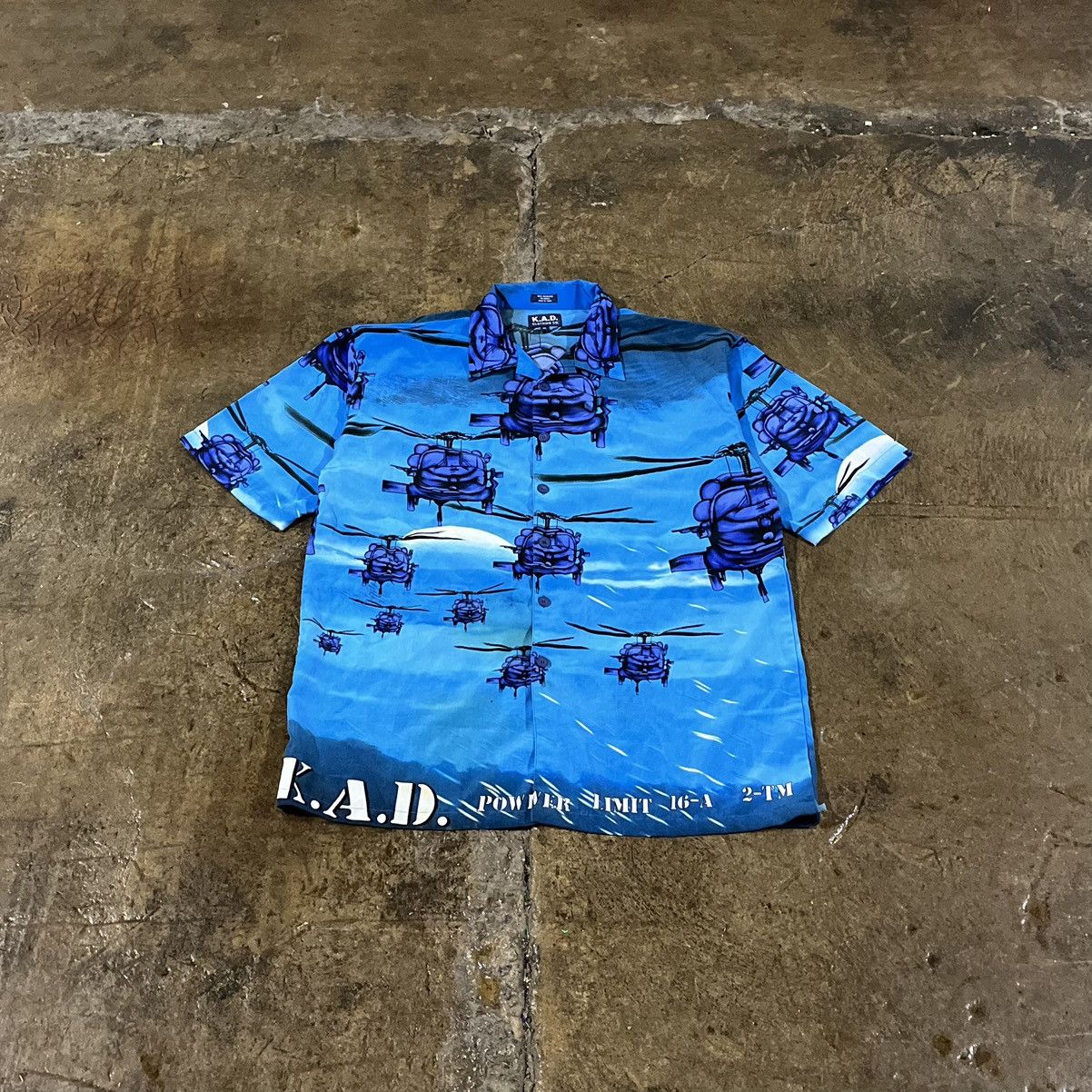JNCO × Southpole × Vintage Crazy Vintage Y2K JNCO Style Helicopter Hip-Hop Button-Up Size US L / EU 52-54 / 3 - 1 Thumbnail