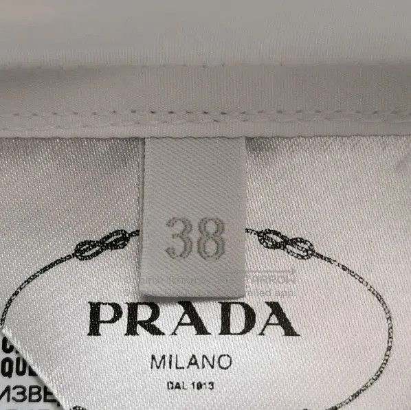 Prada Prada Cotton Long Sleeve Shirt with Tie . Size S / US 4 / IT 40 - 4 Thumbnail