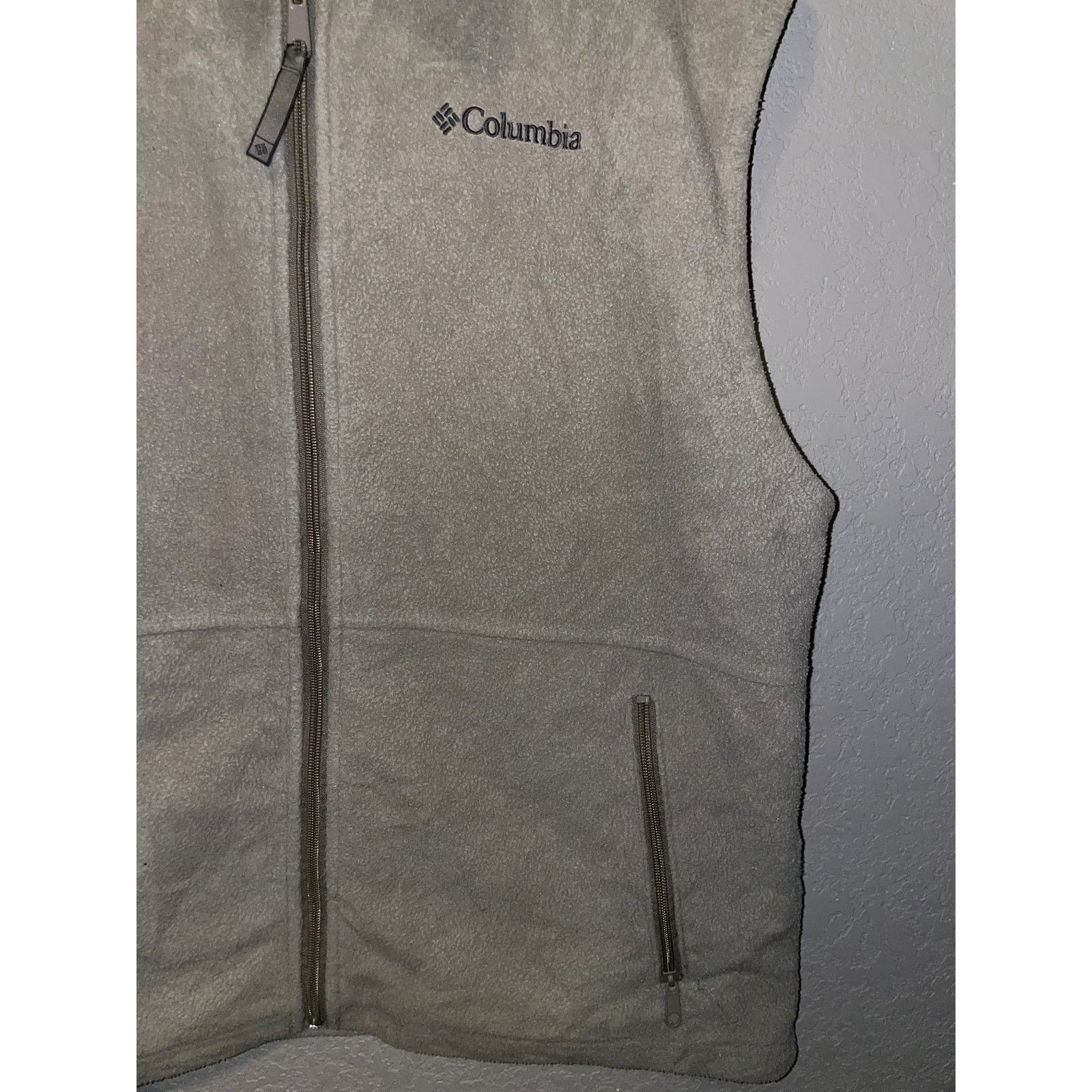 Columbia Womens Columbia Brown Fleece Vest Full Zip Outerwear L Large Size L / US 10 / IT 46 - 3 Thumbnail