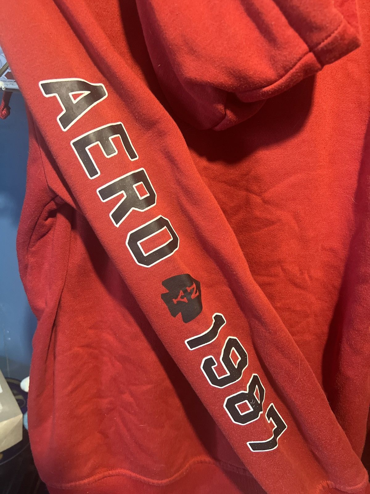 Aeropostale Aeropostale Red Sweater Size US L / EU 52-54 / 3 - 2 Thumbnail