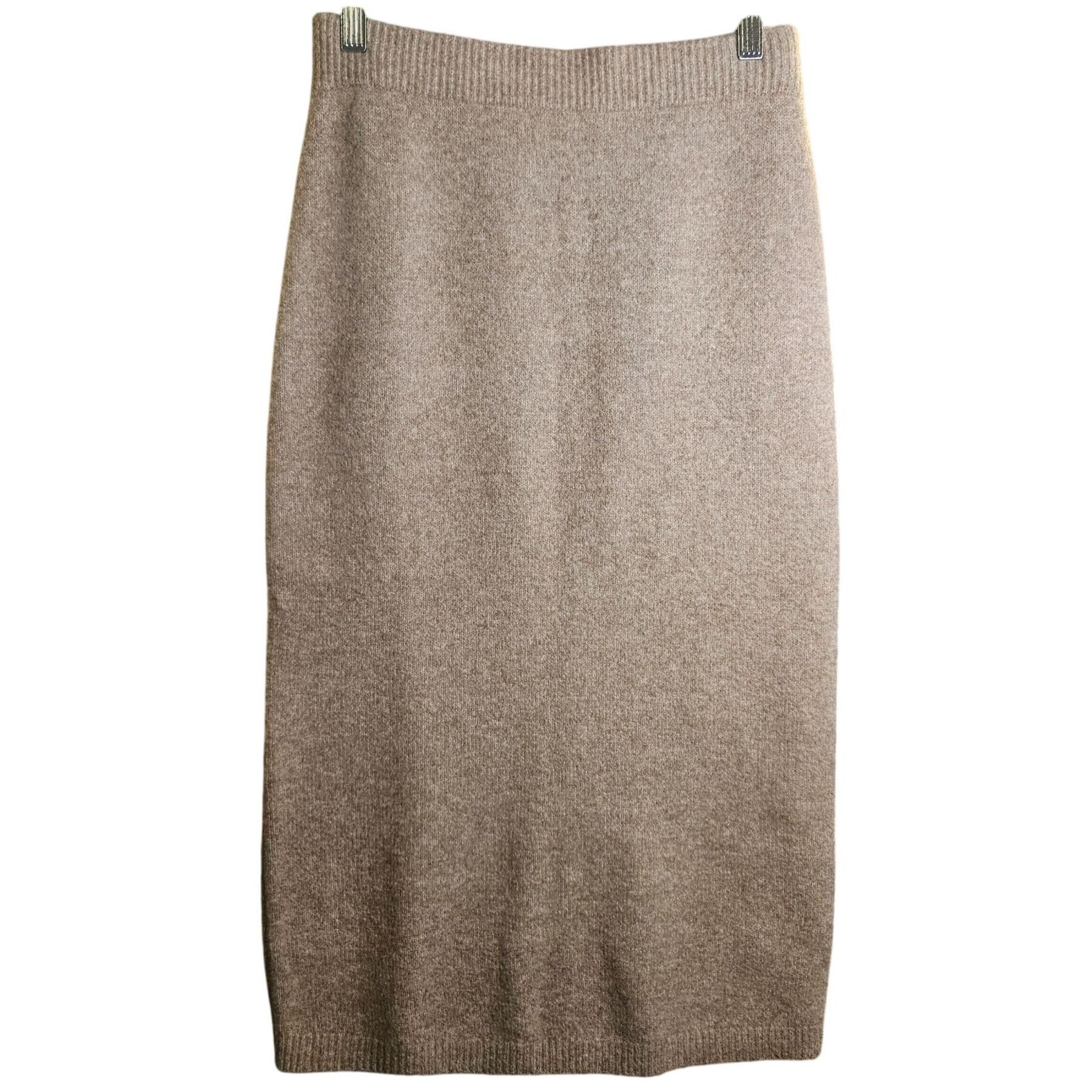 Other Greylin Women’s Taupe Knit Midi Skirt S – Quiet Luxury Soft Size 27" / US 4 / IT 40 - 2 Thumbnail