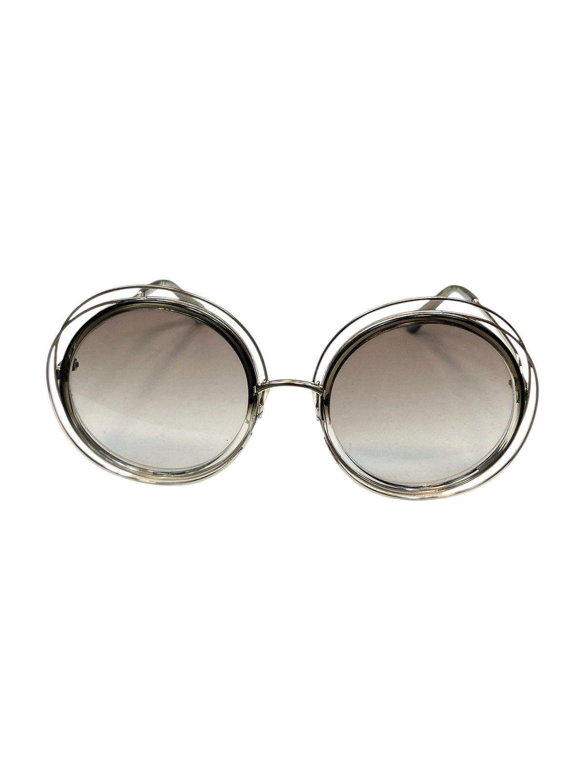 Chloe Chloe Carlina CE120S Oversized Round Gold Sunglasses Size ONE SIZE - 1 Thumbnail
