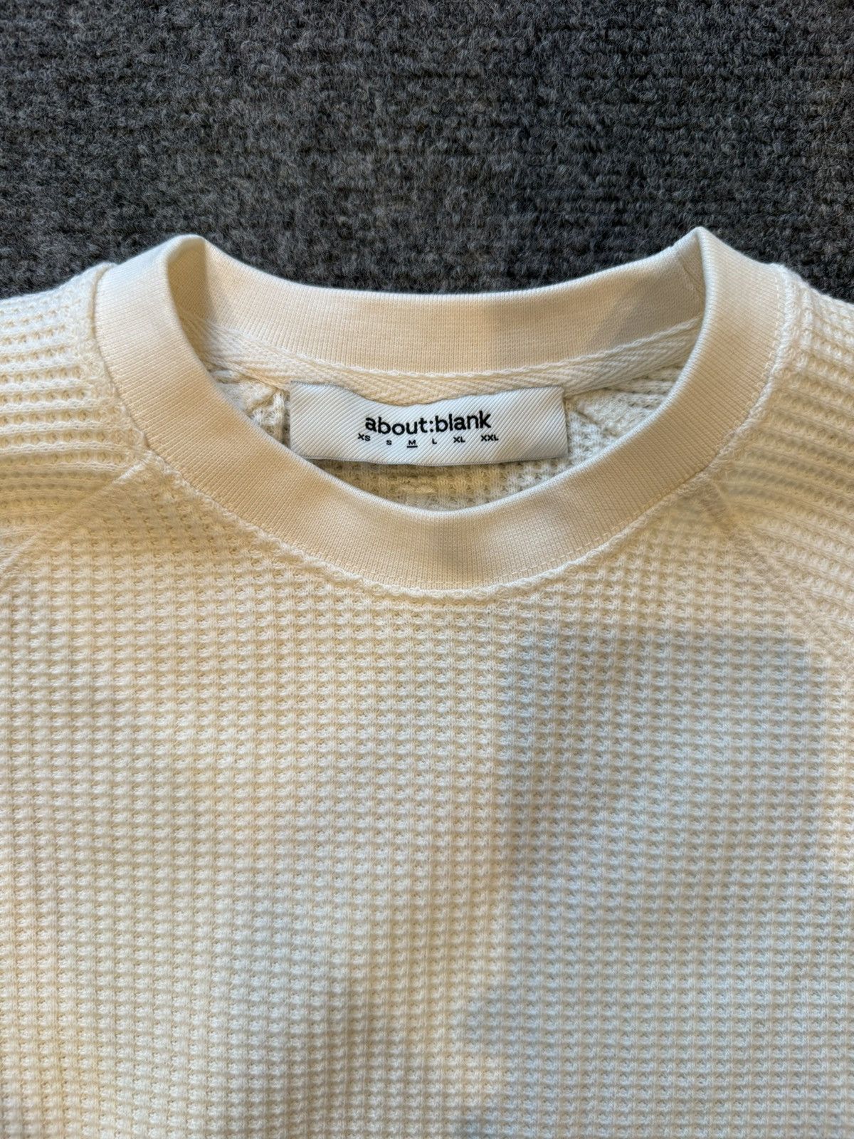 About:Blank About Blank Long Sleeve Waffle Shirt Size US M / EU 48-50 / 2 - 3 Thumbnail