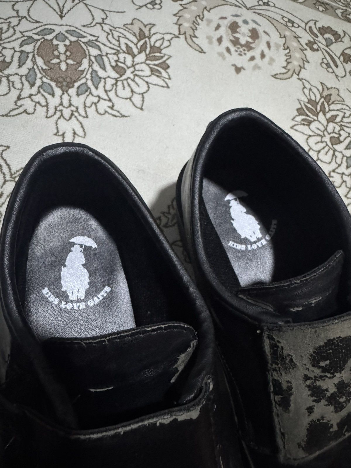 Japanese Brand Kids Love Gaite CDG Poem Rubber Wmonk Formal Shoes Size US 11 / EU 44 - 3 Thumbnail