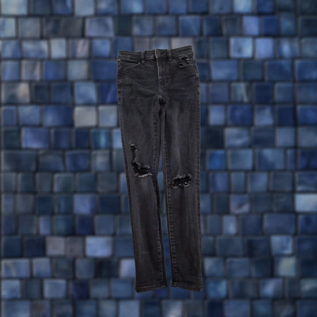 American Eagle Outfitters VINTAGE American Eagle Next Level Stretch Super Hi Rise Jegging Jeans Size 0 Short Black Size 25" / US 0 / IT 36 - 1 Thumbnail