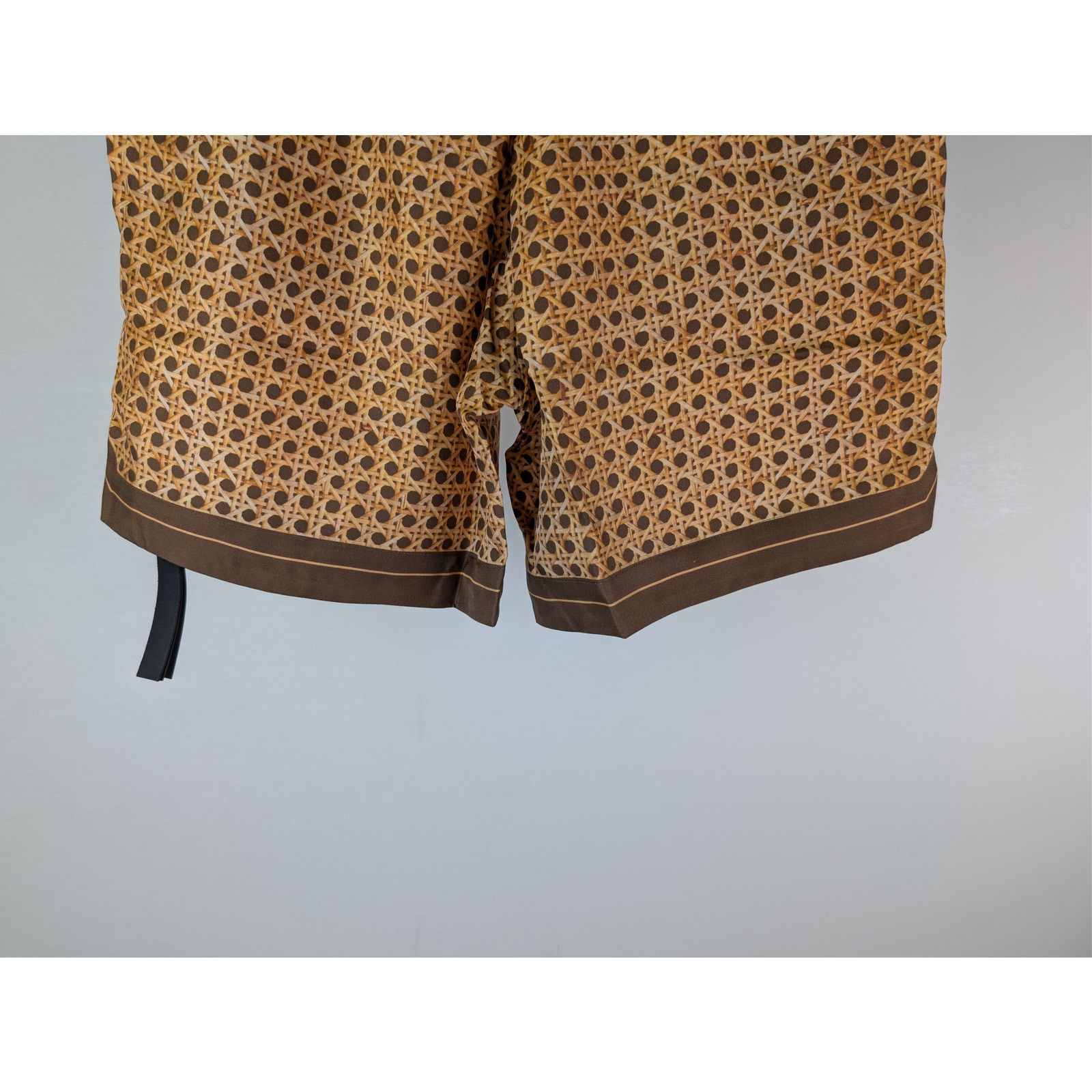 Amiri o1rshd1 Amiri Weave Pattern Silk Shorts in Brown Size US 32 / EU 48 - 13 Thumbnail