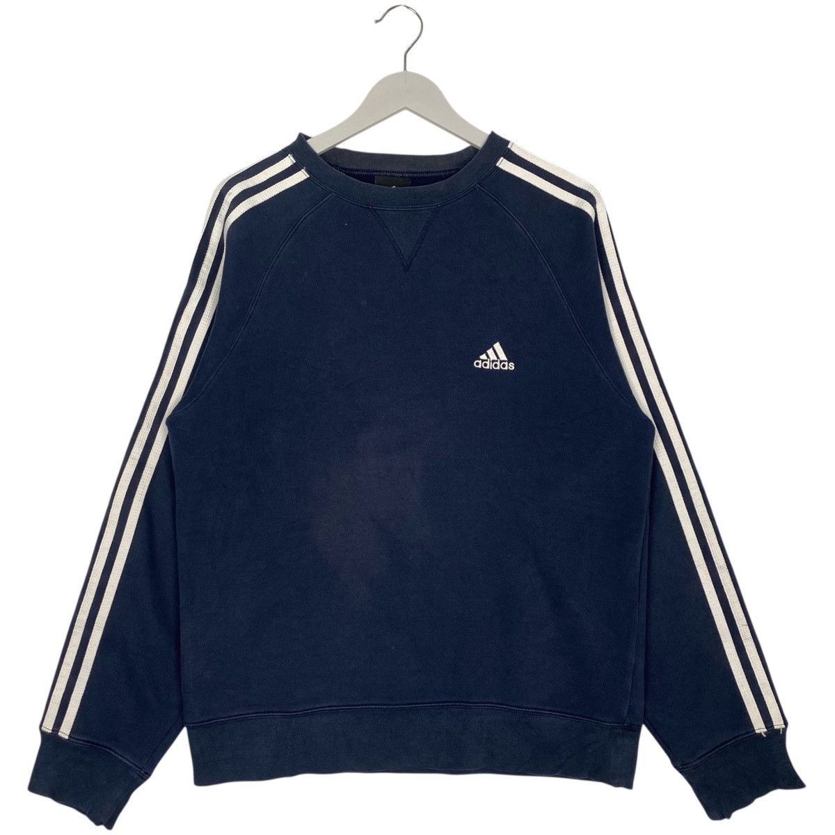 Vintage Adidas Equipment Sweatshirt Small Logo Navy Blue