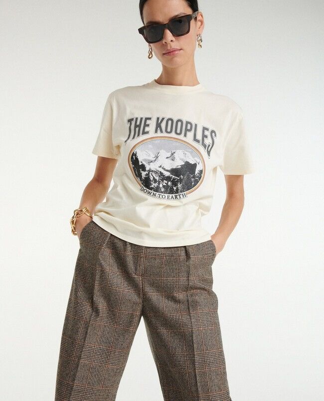 The Kooples 🇫🇷 The Kooples Paris Down To Earth T-Shirt Size XS / US 0-2 / IT 36-38 - 1 Thumbnail