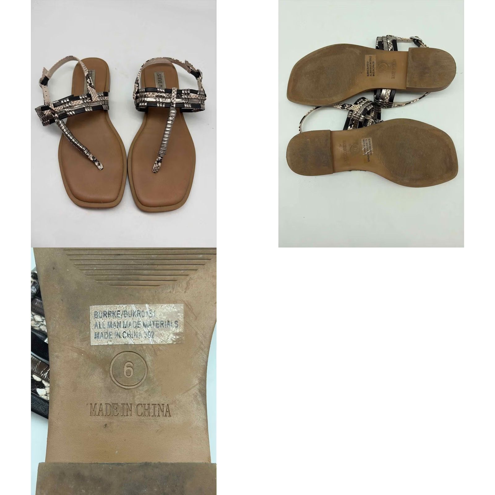 Steve Madden Steve Madden Silver Size 6 Thong Sandals Size US 6 / IT 36 - 9 Thumbnail