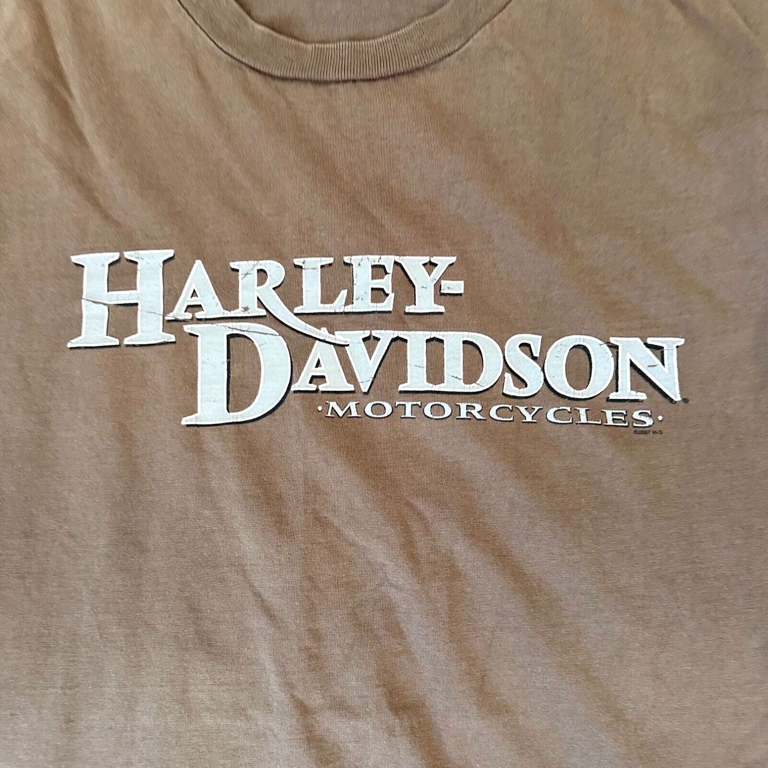 Harley Davidson Harley Davidson Shirt Adult 2XL XXL Brown Mens Casual Biker Made in USA Size US XXL / EU 58 / 5 - 2 Preview