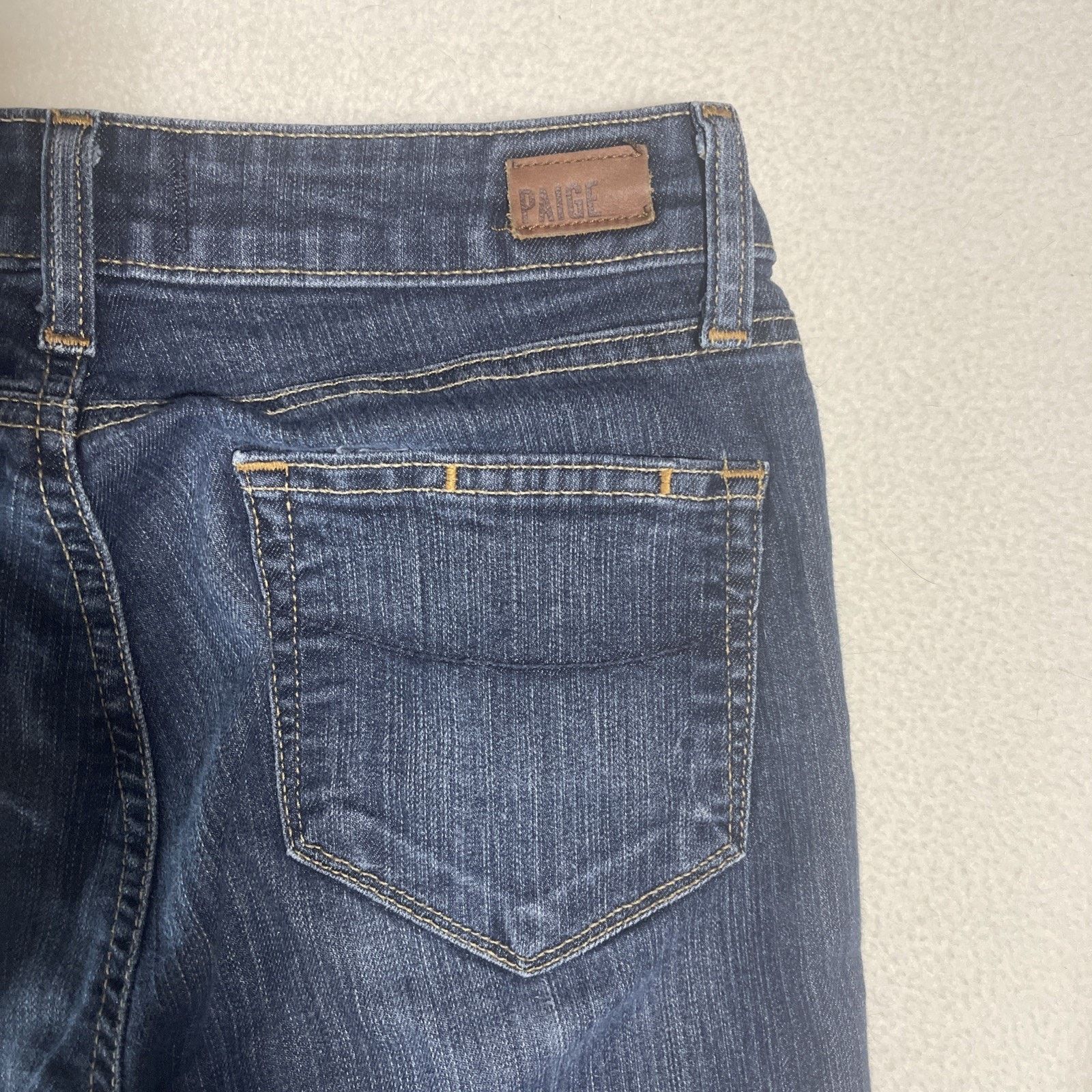 Paige Paige Jeans Women's 27 Skyline Straight Dark Wash Denim Size 27" / US 4 / IT 40 - 5 Thumbnail