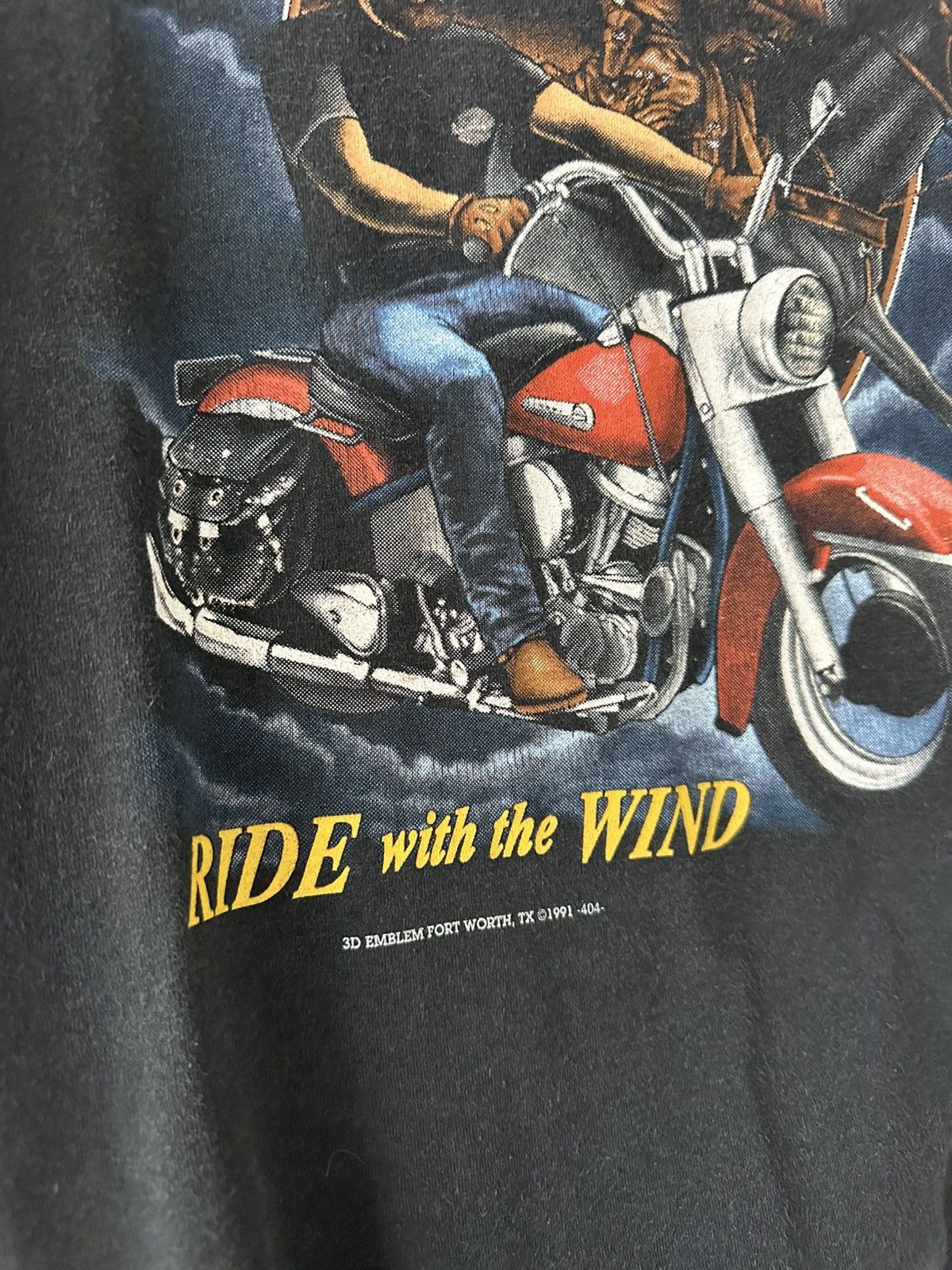 Harley Davidson 3D Emblem 1991 Vintage Harley Davidson T-shirt Size US L / EU 52-54 / 3 - 6 Thumbnail