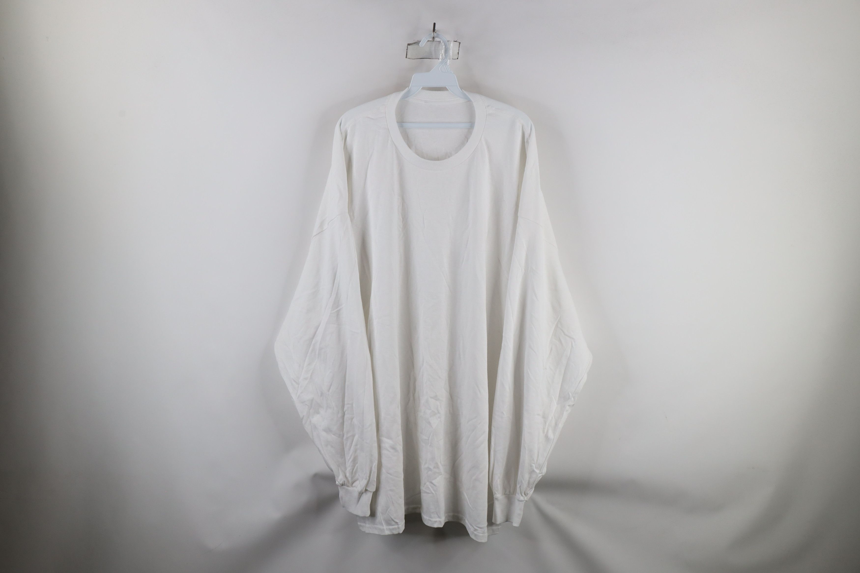 Vintage Vintage 90s Streetwear Long Sleeve T-Shirt White Cotton Size US XXL / EU 58 / 5 - 1 Thumbnail