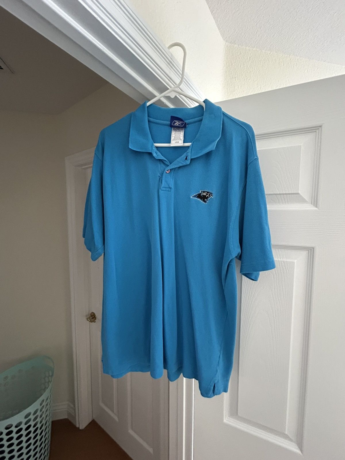NFL × Reebok Carolina Panthers blue Reebok polo Size US L / EU 52-54 / 3 - 1 Thumbnail