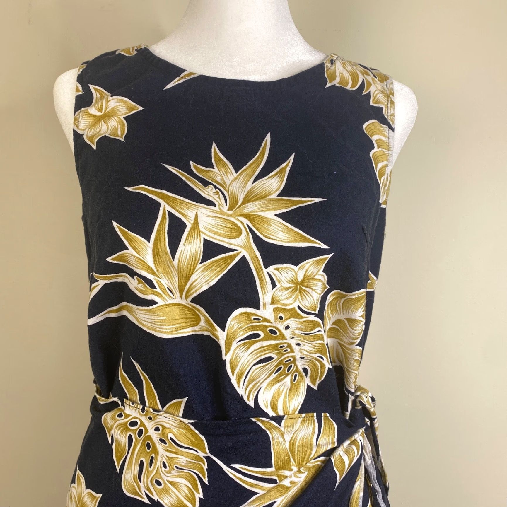 Vintage Pacific Legend Womens Dress XS Blue Sleeveless Hawaiian Floral Mini USA Size XS / US 0-2 / IT 36-38 - 2 Thumbnail