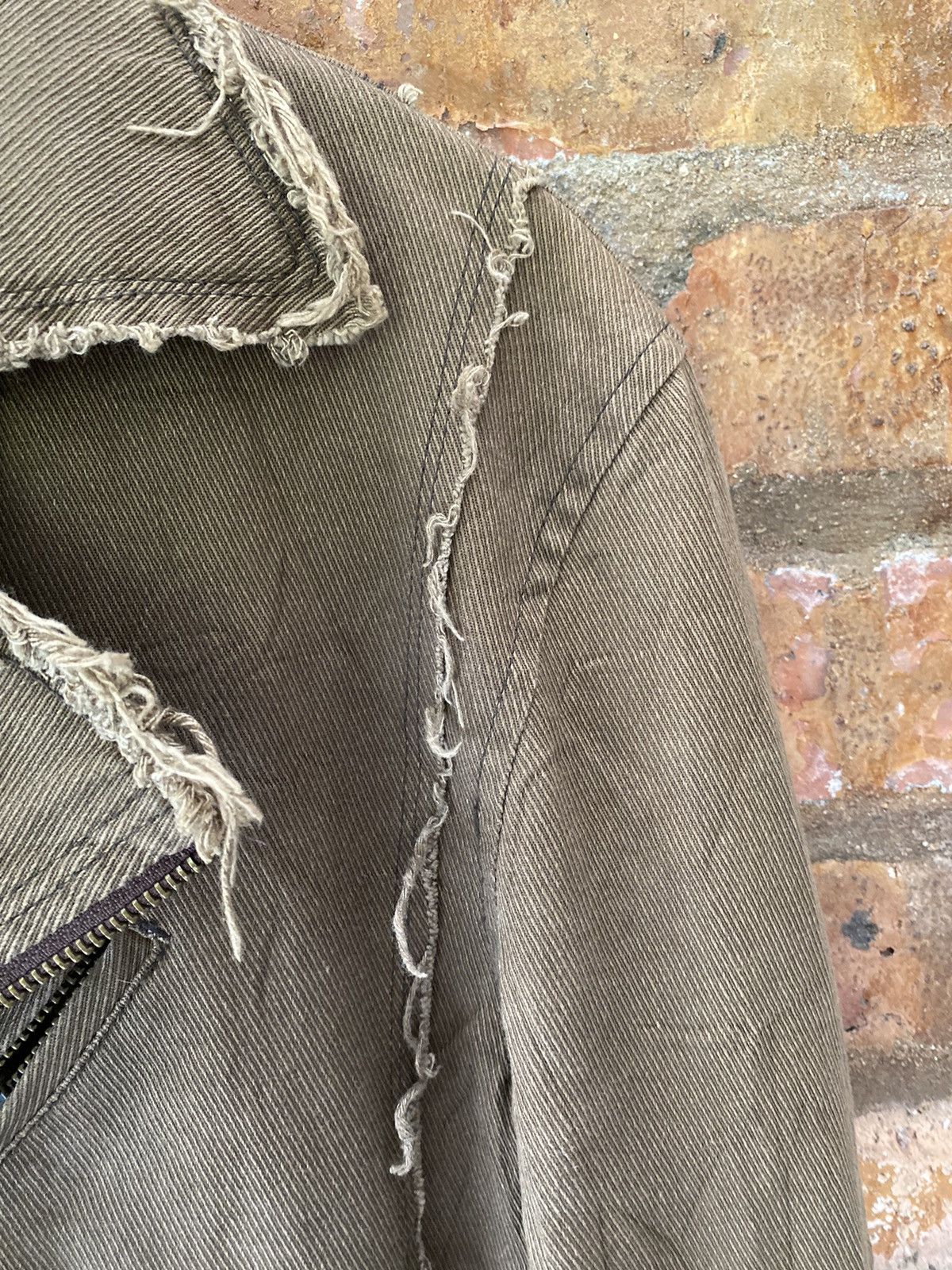 Morgan Homme 2000s Morgan Home Unfinished Fringe Hem Jacket Size US M / EU 48-50 / 2 - 9 Thumbnail