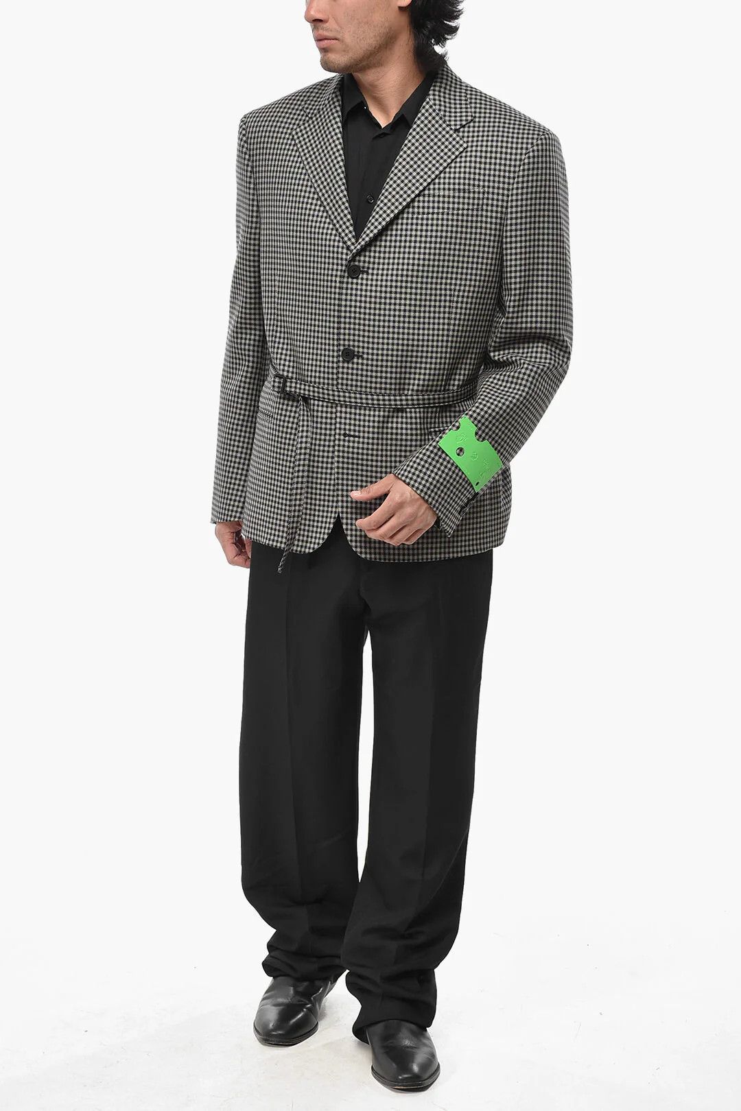 Off-White og1mm0426 Virgin Wool Blazer in Beige Size US M / EU 48-50 / 2 - 4 Thumbnail