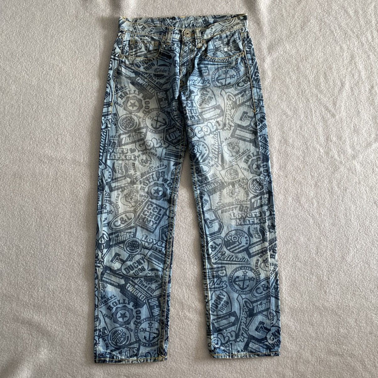 Japanese Brand × Vintage Co&Lu Fullprint Japanese Brand Jeans Size US 32 / EU 48 - 1 Thumbnail