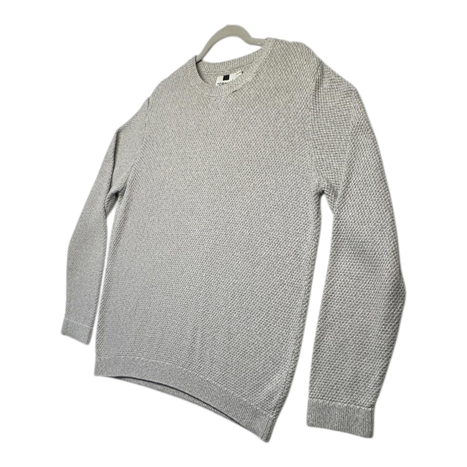 Topman TopMan Jumper Men's UK Size M Grey Loose Stitch Long Sleeve Size US M / EU 48-50 / 2 - 3 Thumbnail
