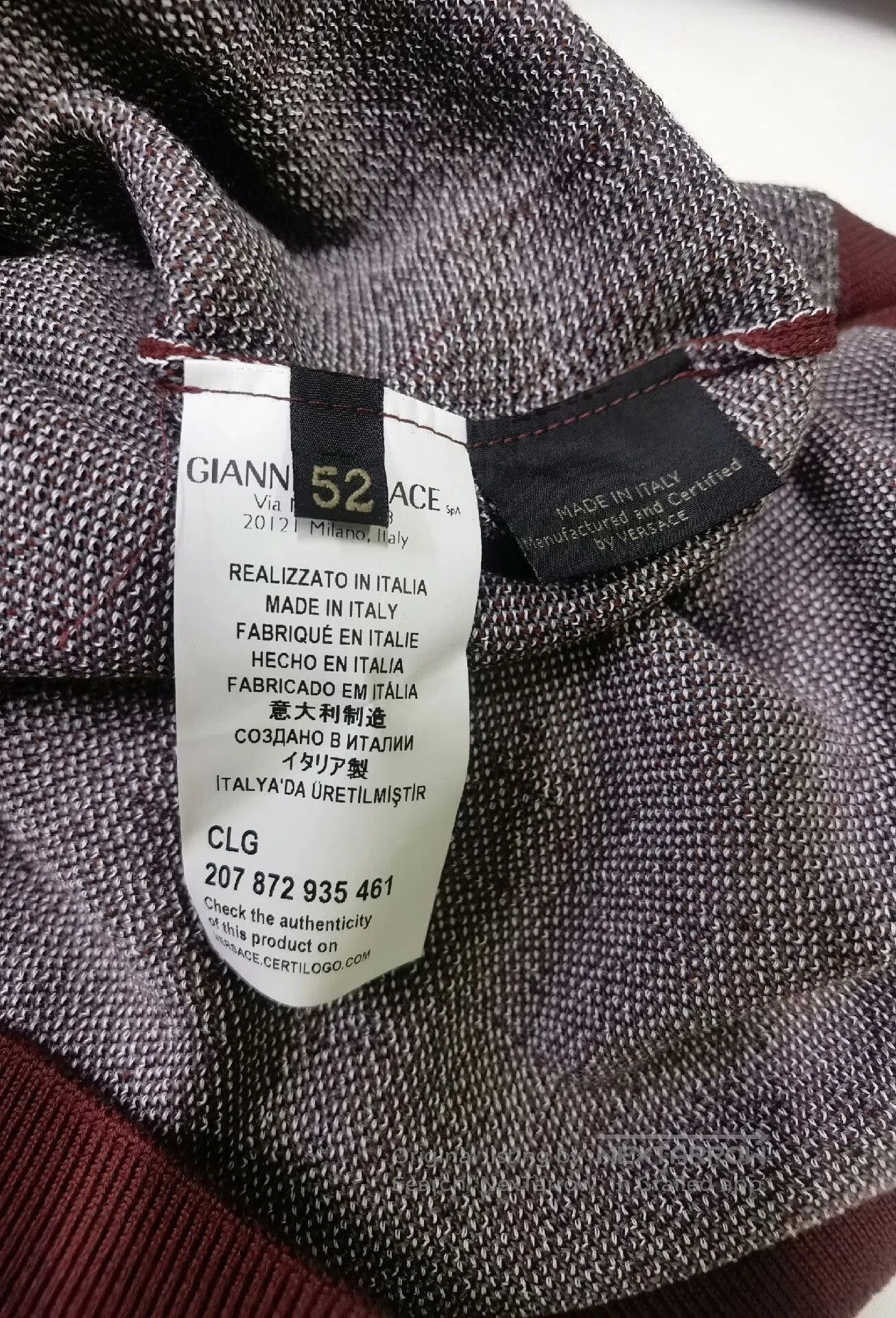 Versace Versace Men's Round Neck Sweater. Size US M / EU 48-50 / 2 - 4 Thumbnail