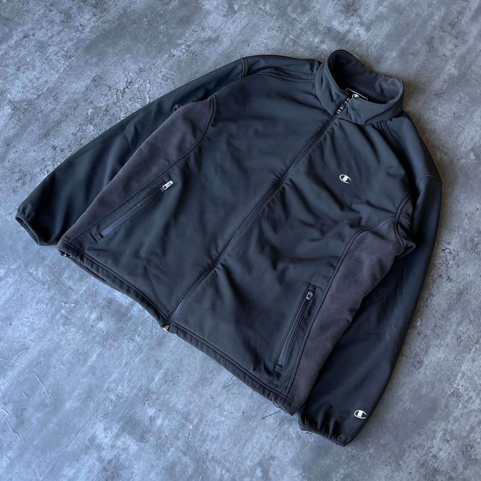 Champion × Vintage Crazy Y2K Champion Tonal Grey Essential Outerwear Jacket Size US L / EU 52-54 / 3 - 2 Thumbnail